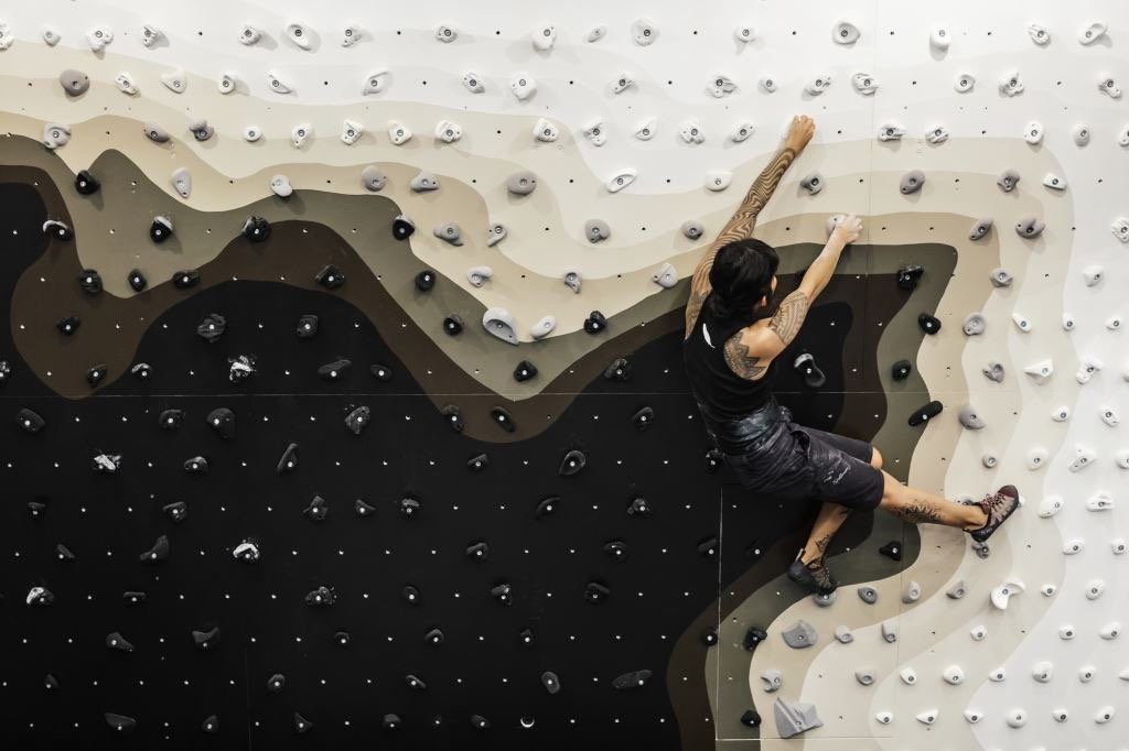 Climbing wall Commission by Patternity for Ready Made Go, a partnership with Modern Design Review.