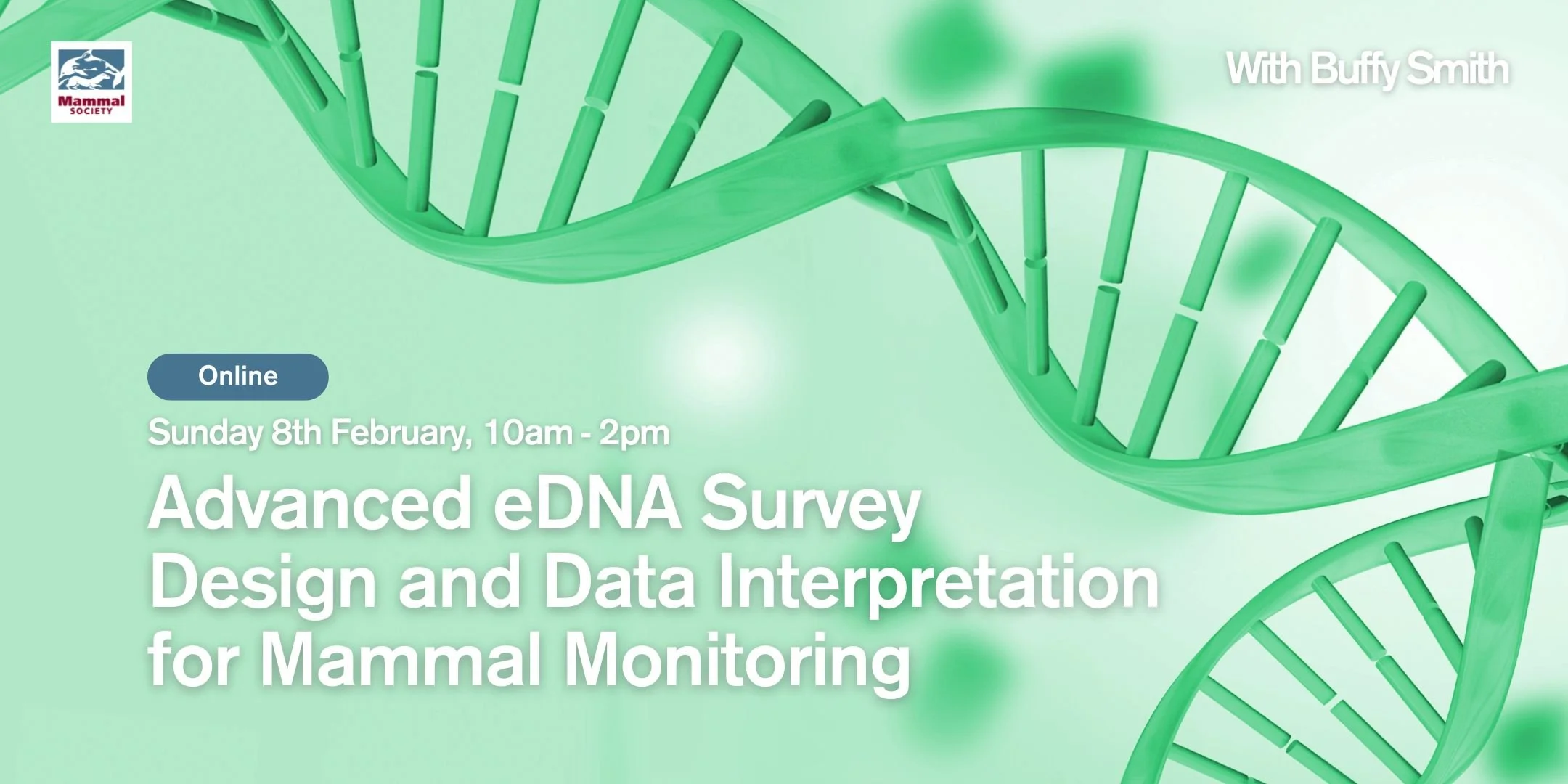 Advanced eDNA Survey Design and Data Interpretation for Mammal Monitoring (online) 