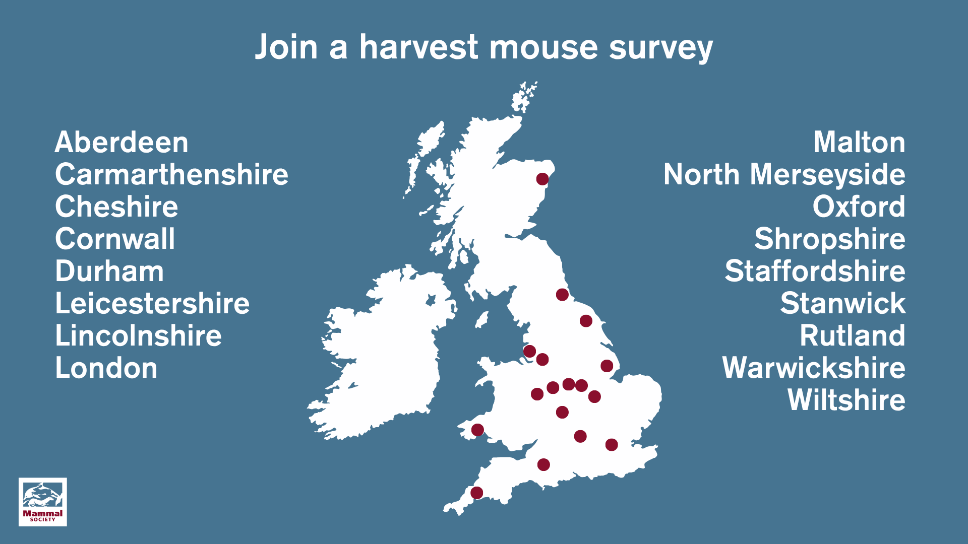 Join a Local Group to Survey for Harvest Mice