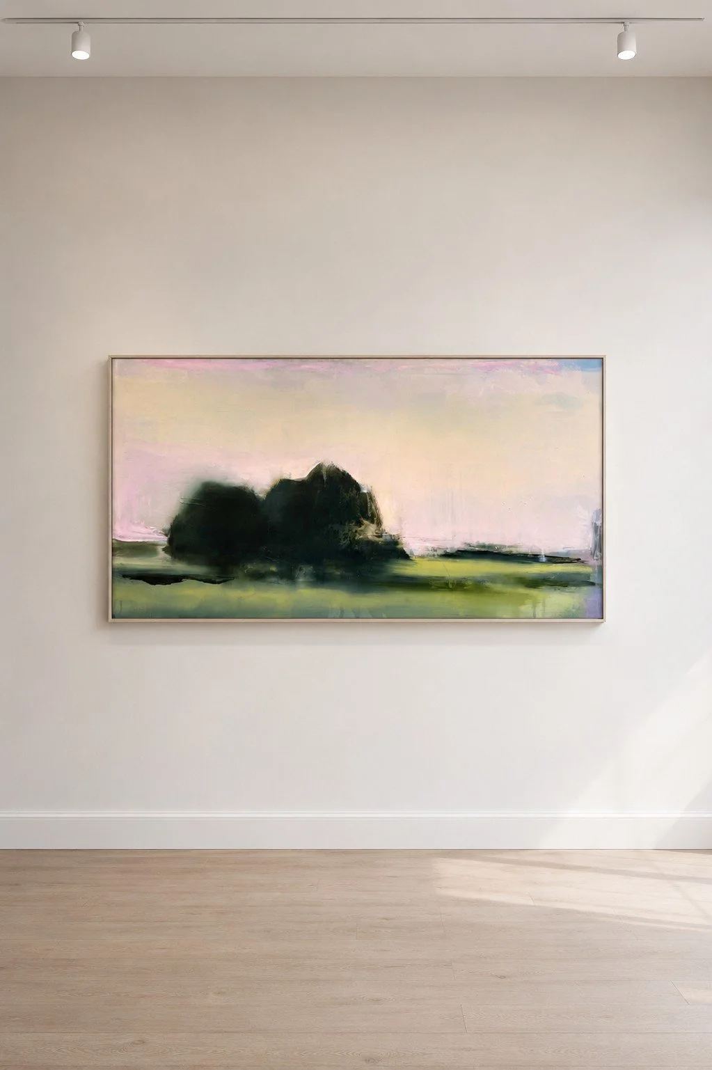 Julia's Field - Dreamlike Oak Trees: Original Oil Painting