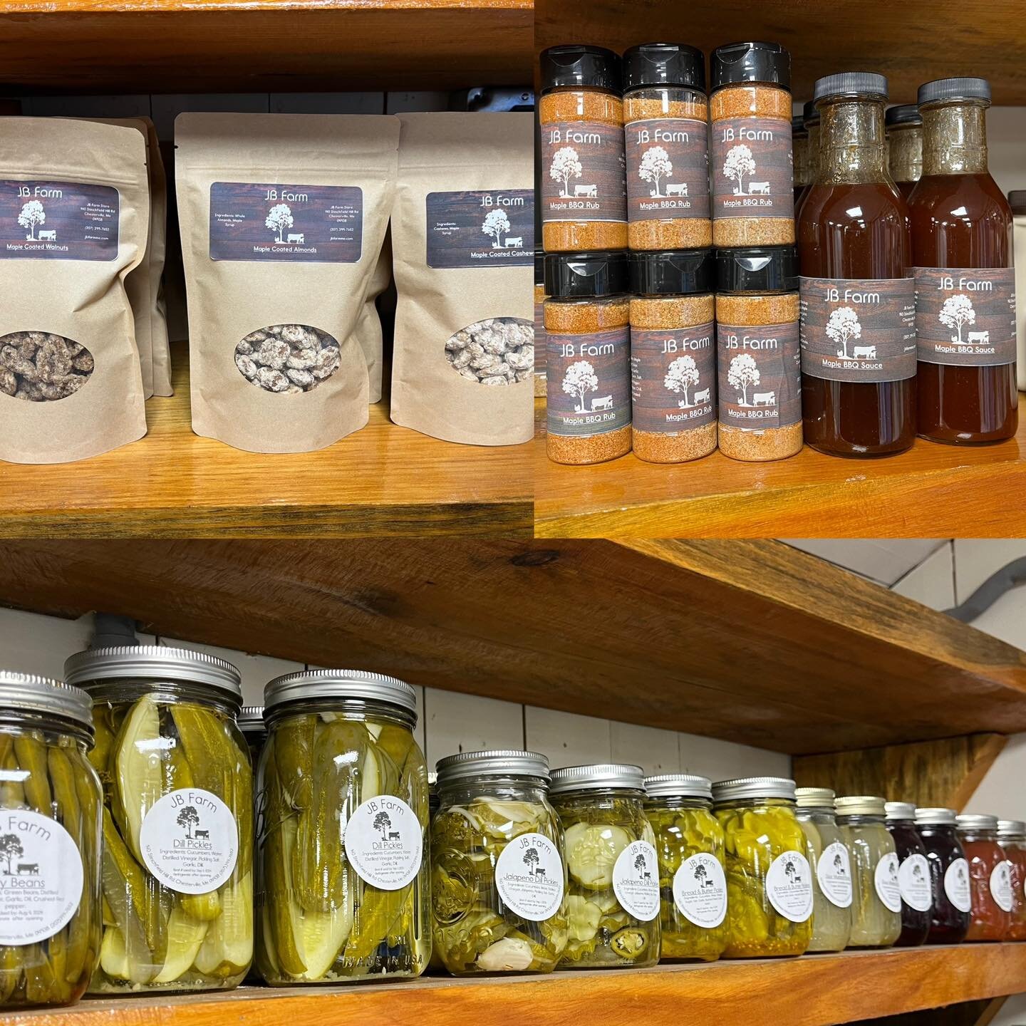 We&rsquo;re open 8-1 today and tomorrow be sure to stop by if you&rsquo;re looking for something yummy to ring in the new year 🥳
🫙We have a variety of homemade pickles, jams, and salsa! 
🍁For something to sweeten up your new year celebration we ha
