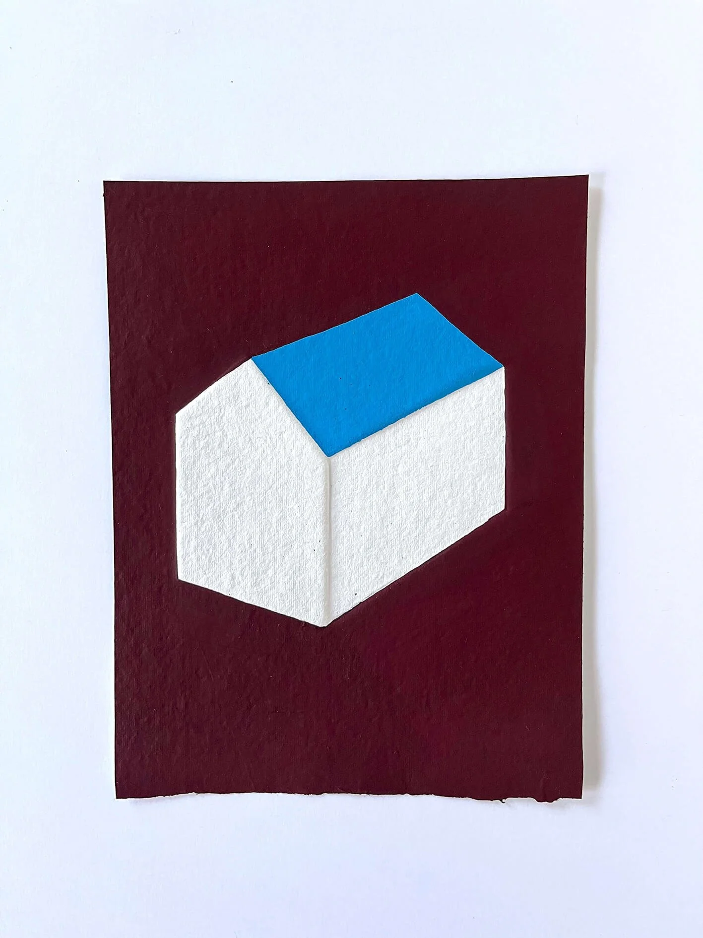 constructions, gouachesurpapier, papiergaufré, embossedpaper, juliesafirstein, contemporarydrawing, dessincontemporain