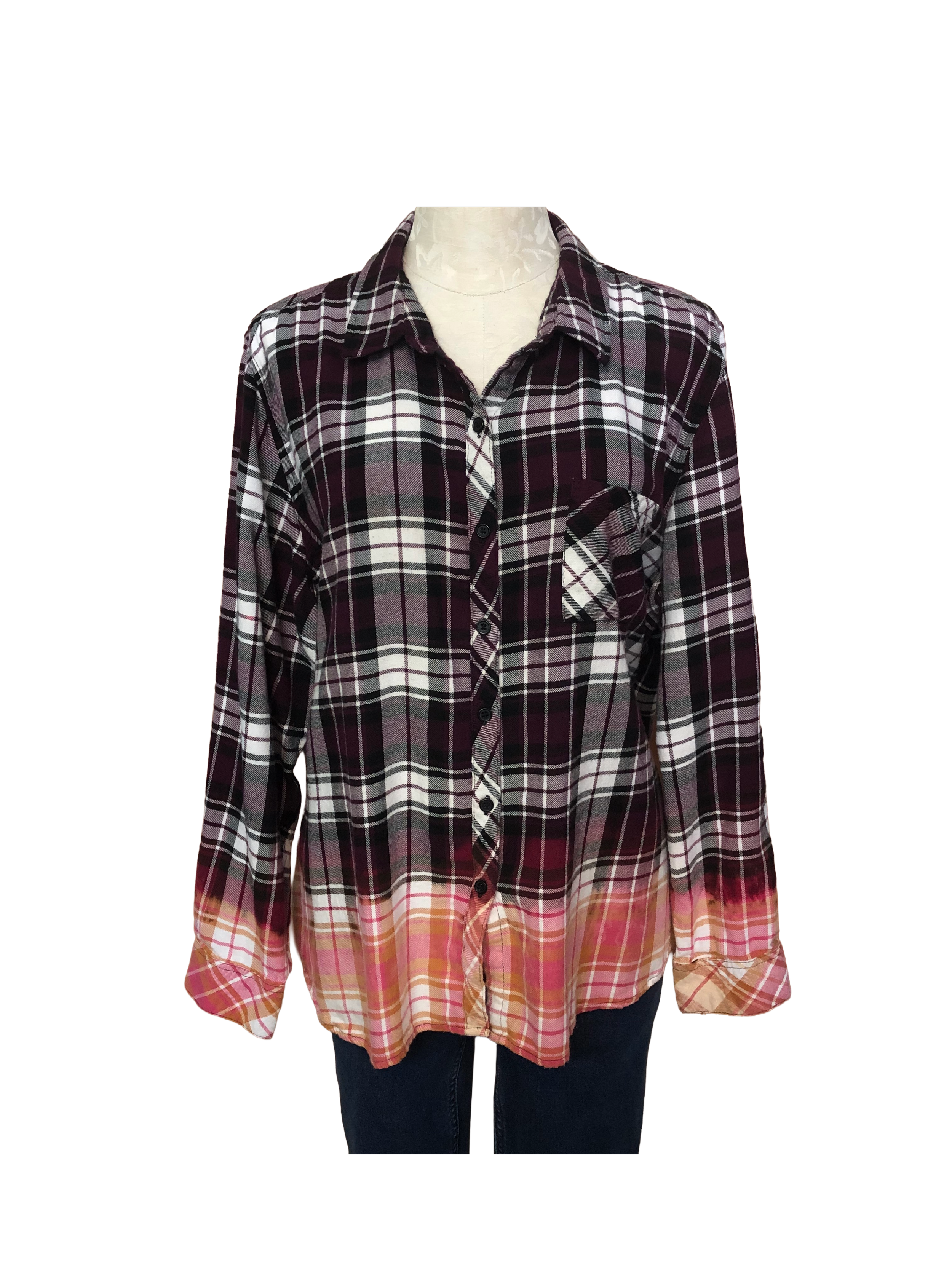 Bottom Dipped Bleached Flannel - Womens XXL