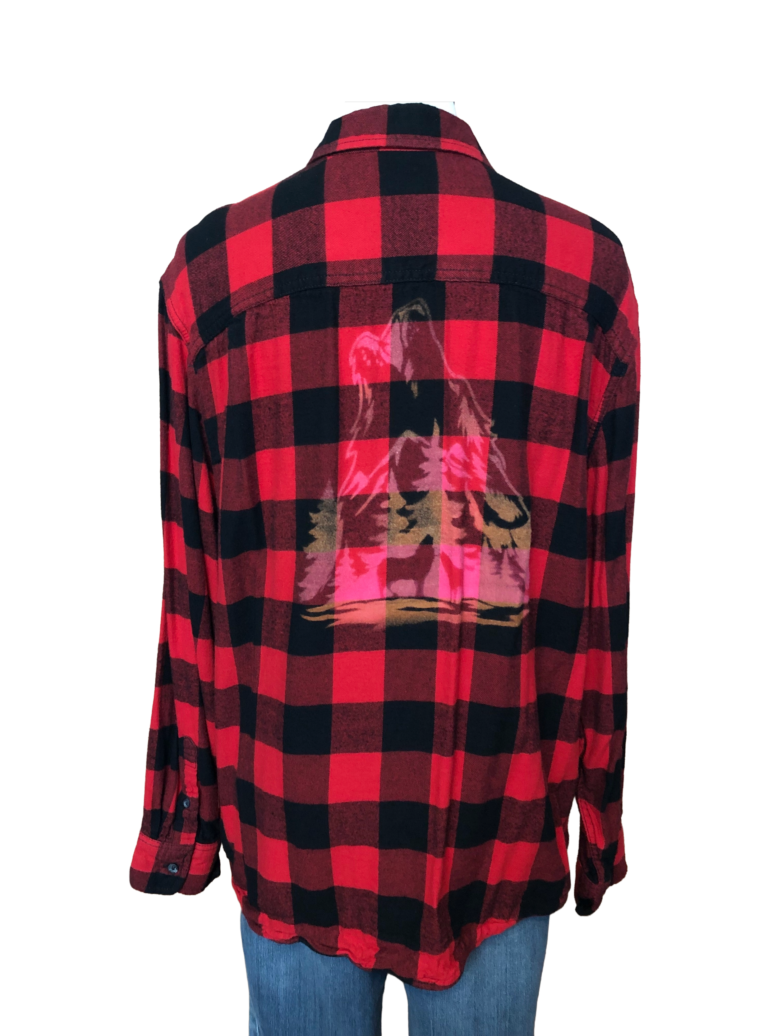 Wolf Scene Flannel - Mens XL