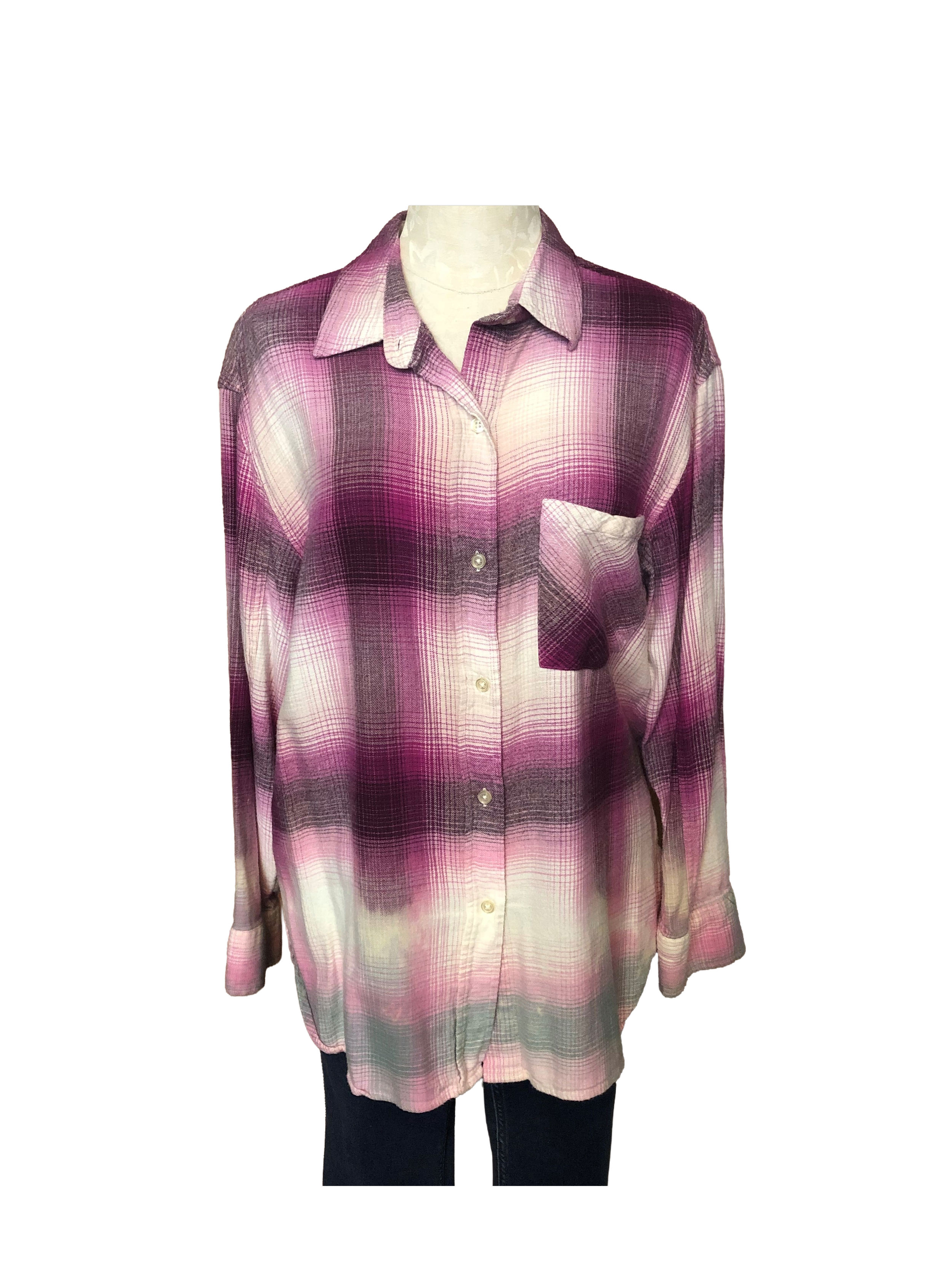 Bottom Dipped Bleached Flannel - Womens L