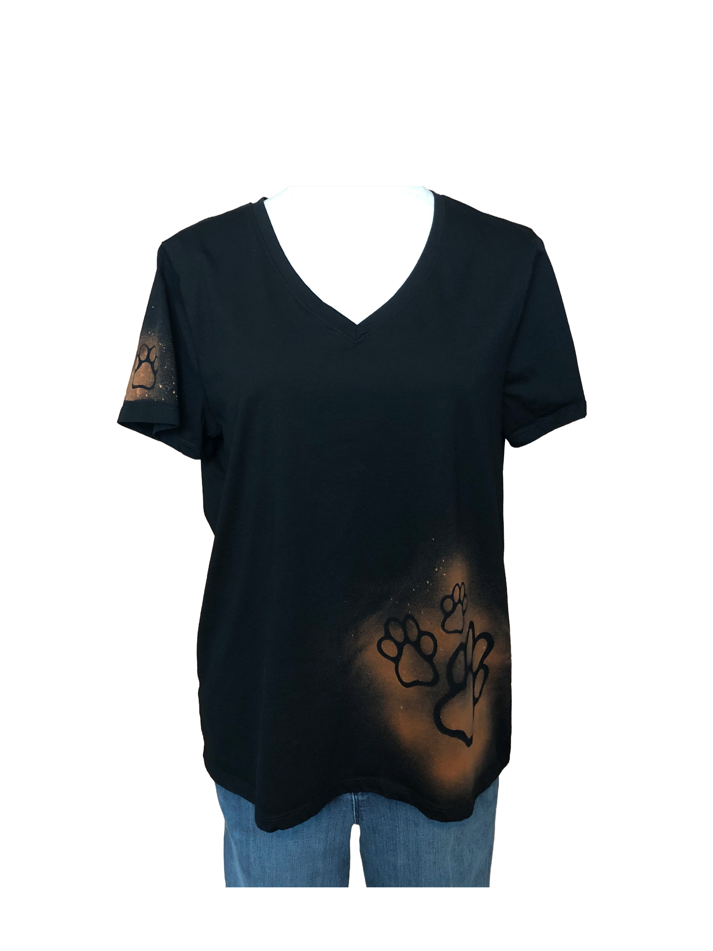 Paw Print Tee - Womens Large