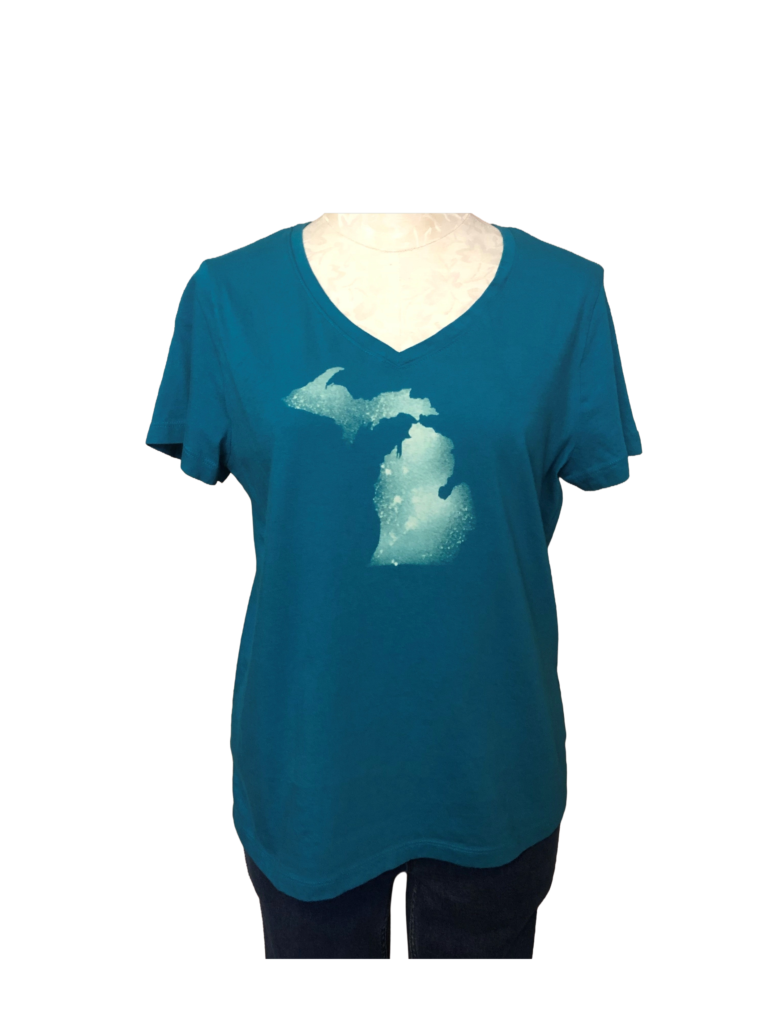 Short Sleeve Michigan Top - Womens L