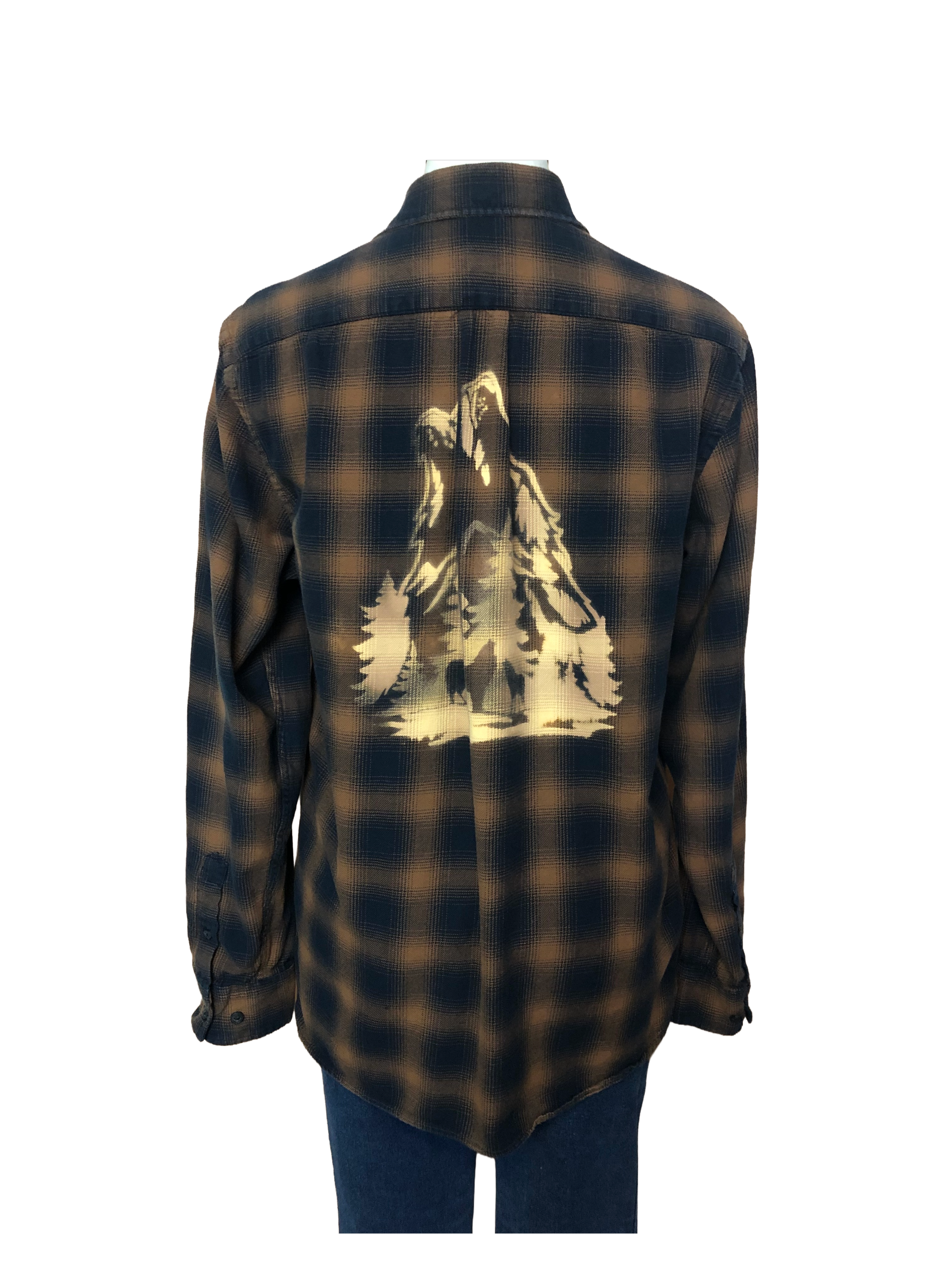 Wolf Scene Flannel - Mens M