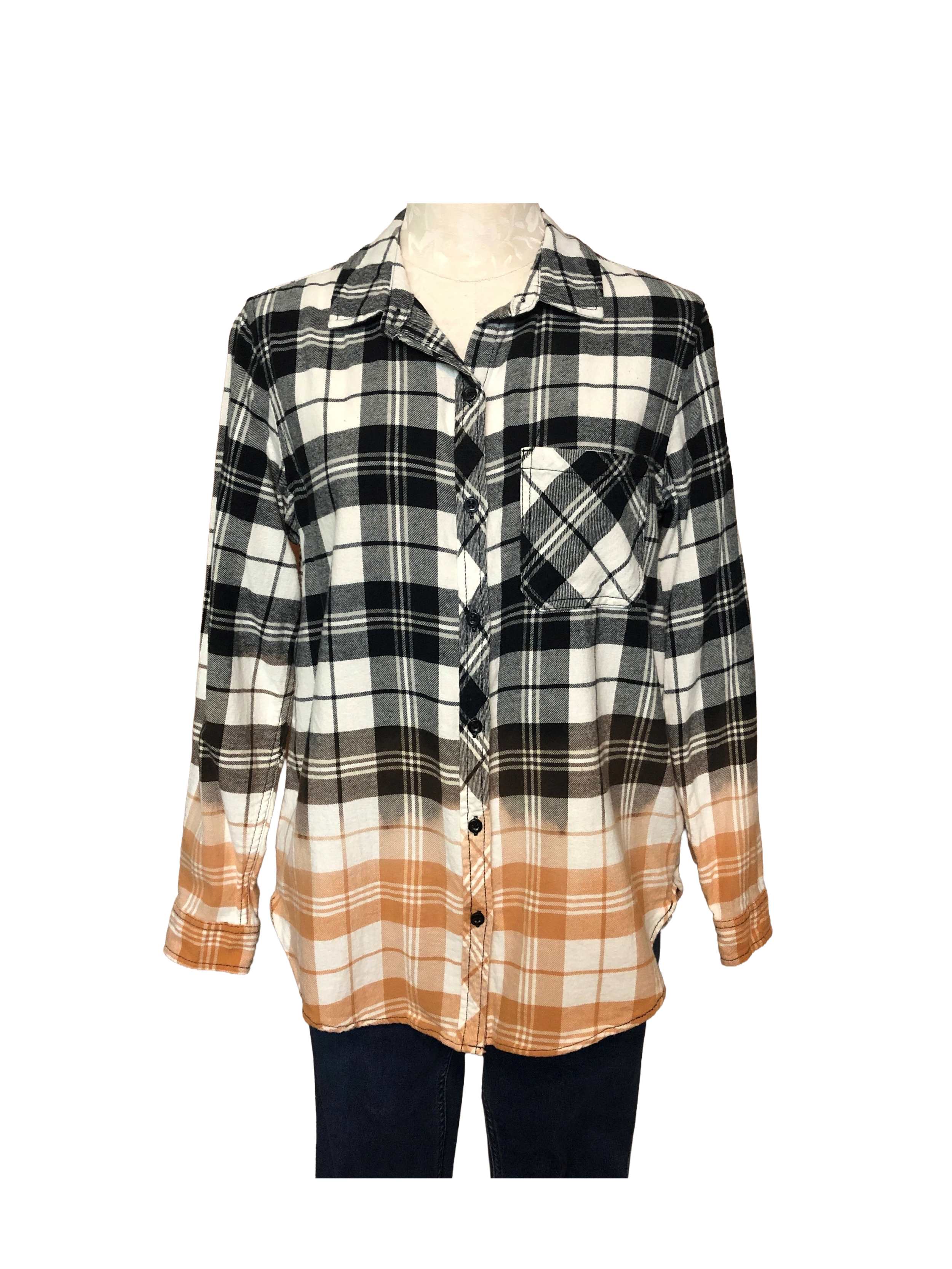 Bottom Dipped Bleached Flannel - Womens M