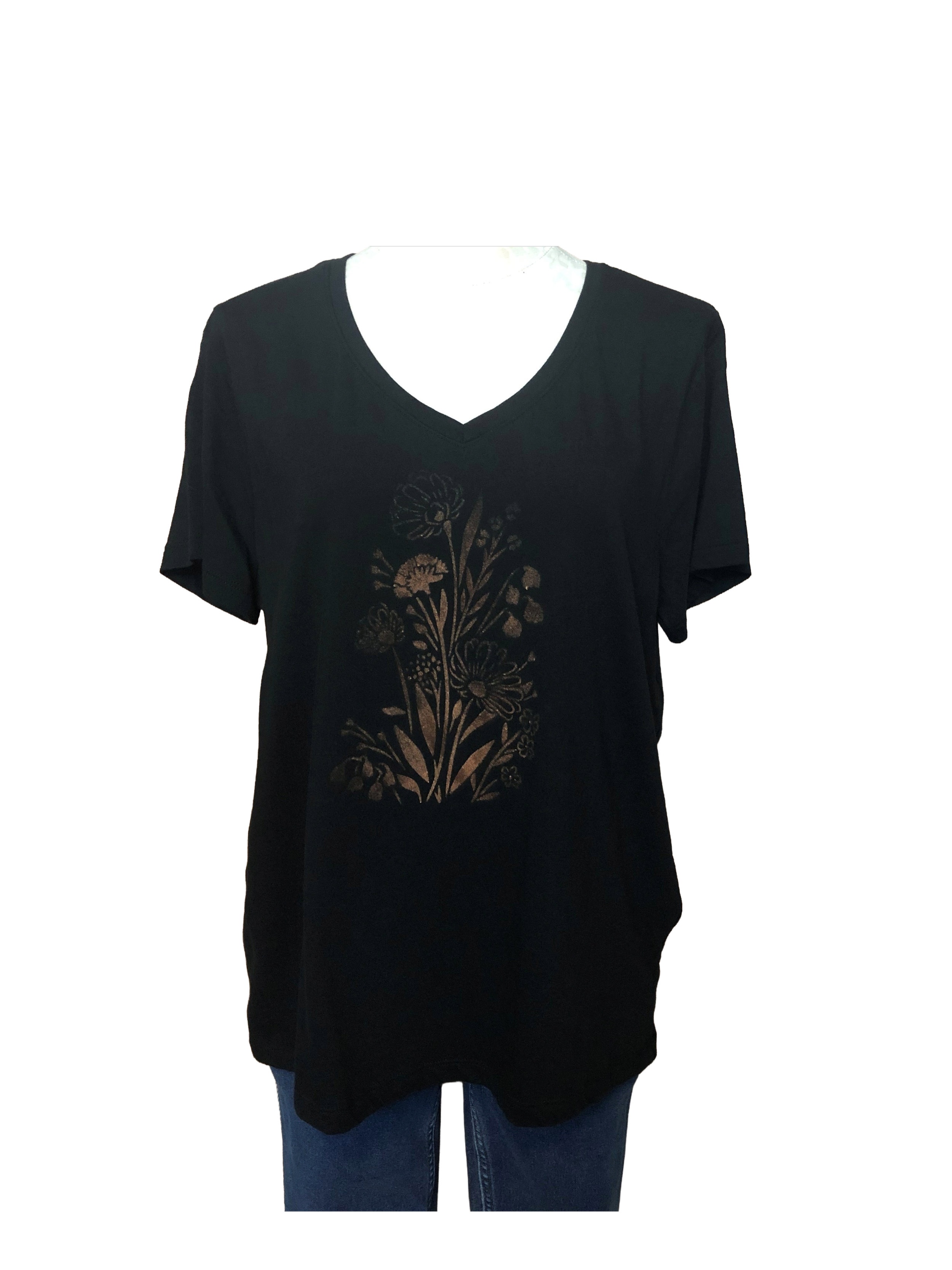 Wildflower Short Sleeve Top - Womens XL