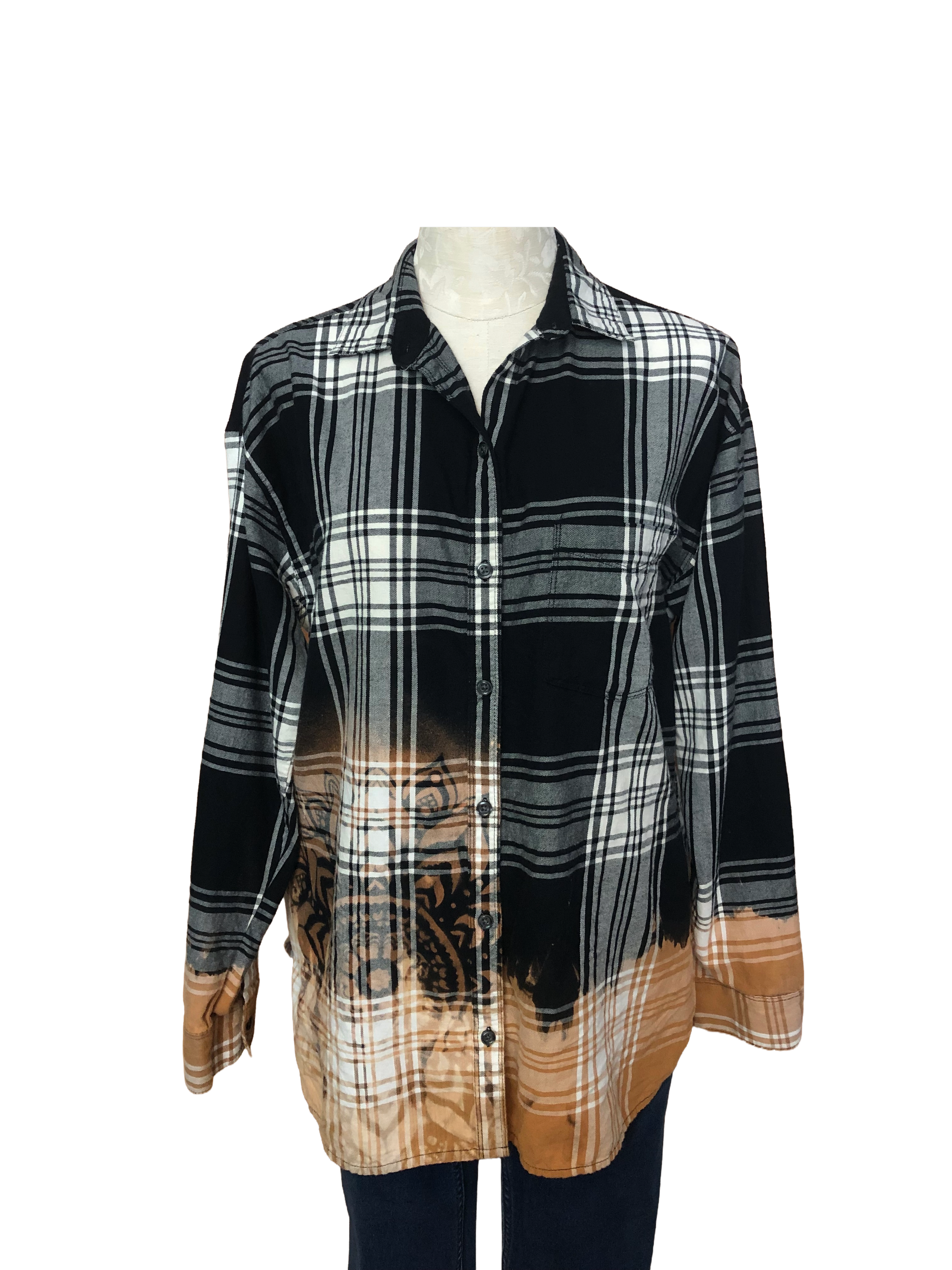 Floral Flannel - Womens L