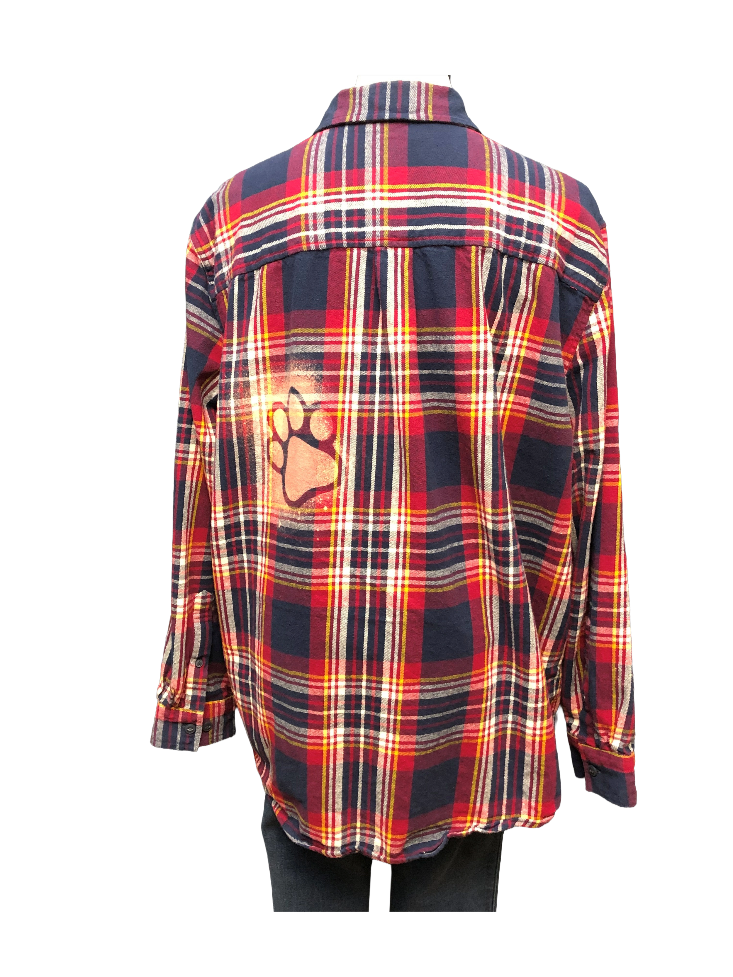 Paw Print Long Mens XL DS7D2Q back.png