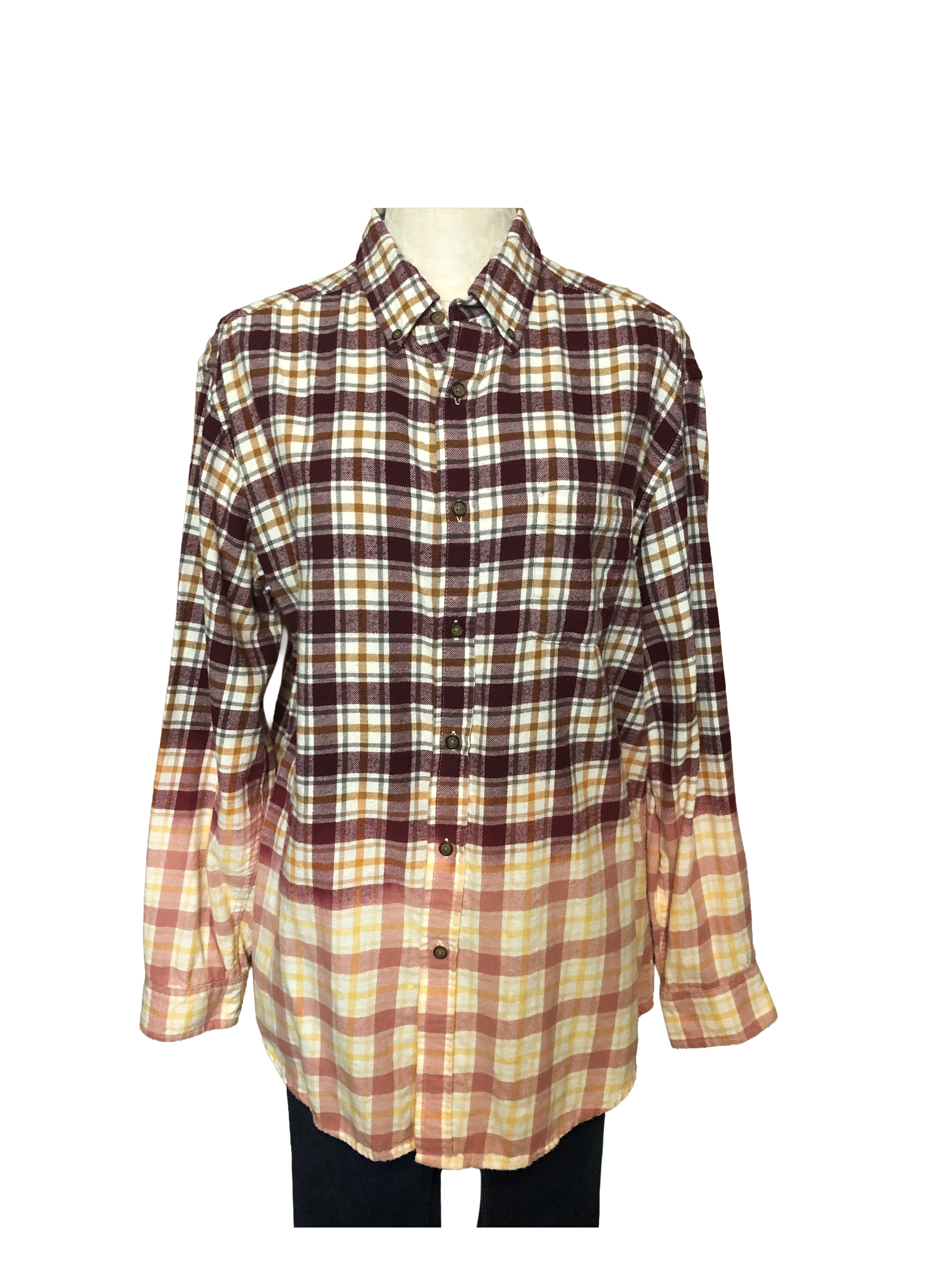 Bottom Dipped Bleached Flannel - Mens M