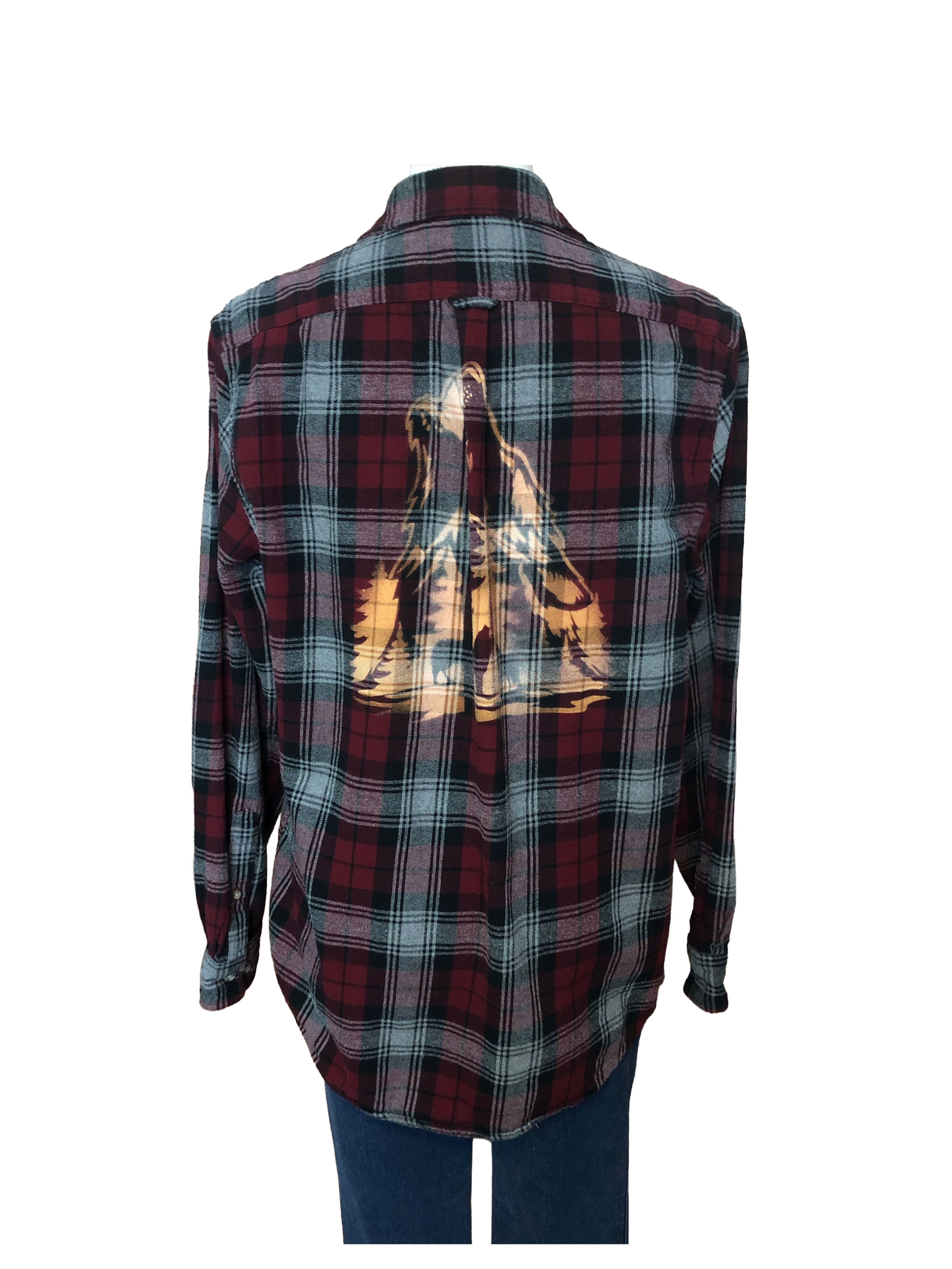 Wolf Scene Flannel - Mens M
