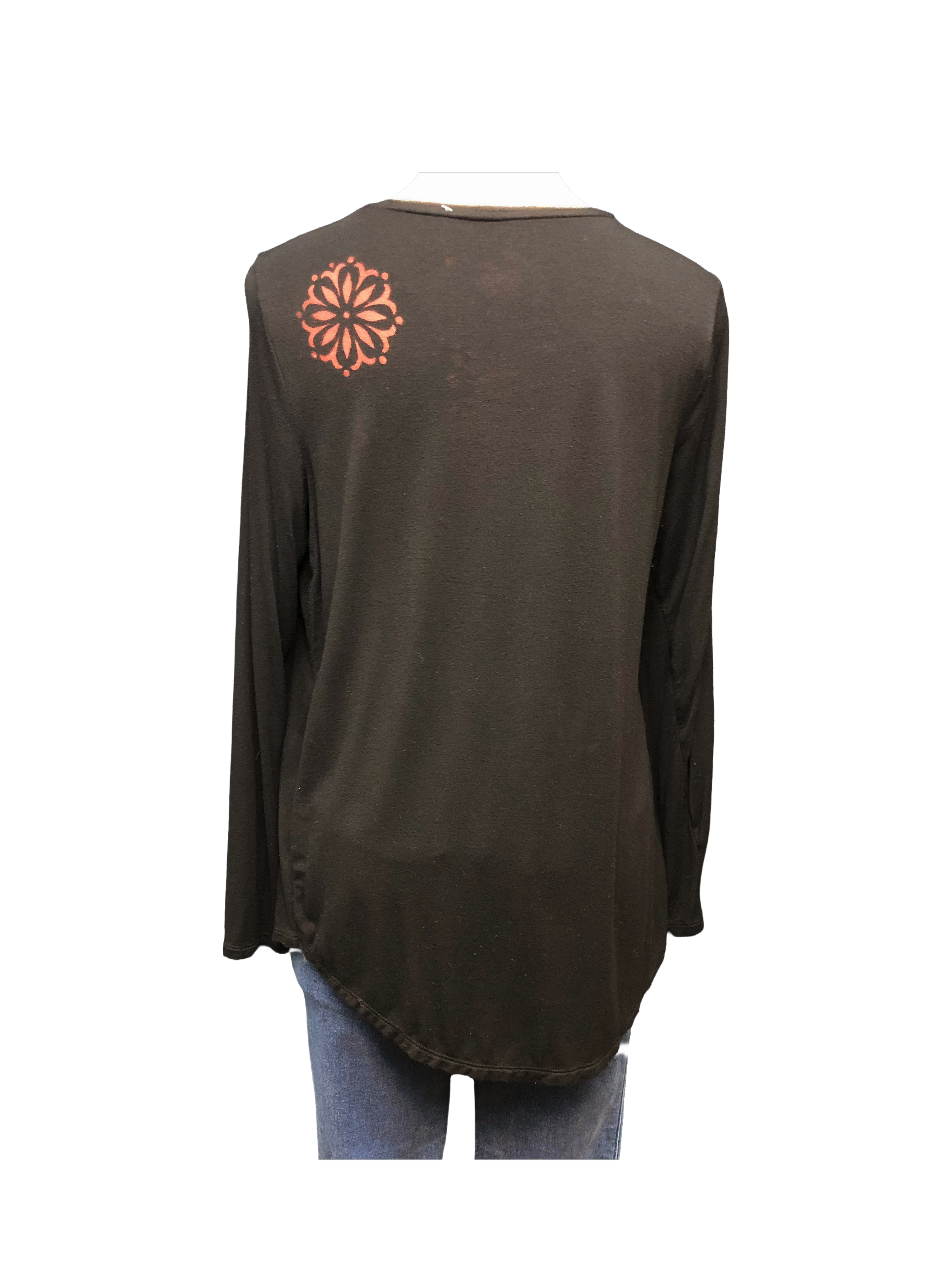 Flower Long Sleeve Womens Large 5S1GDK back.png