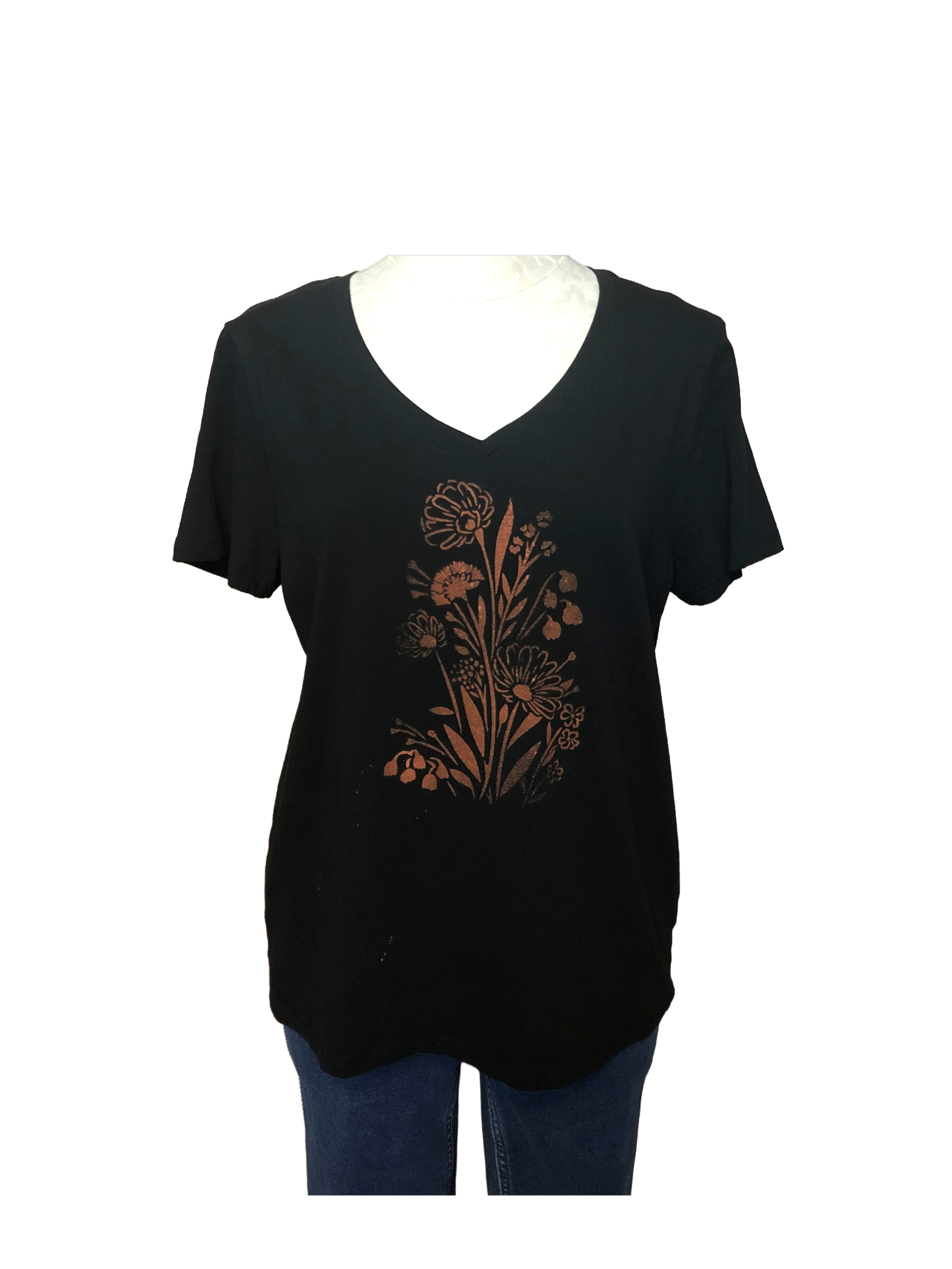 Wildflower Short Sleeve Top - Womens L