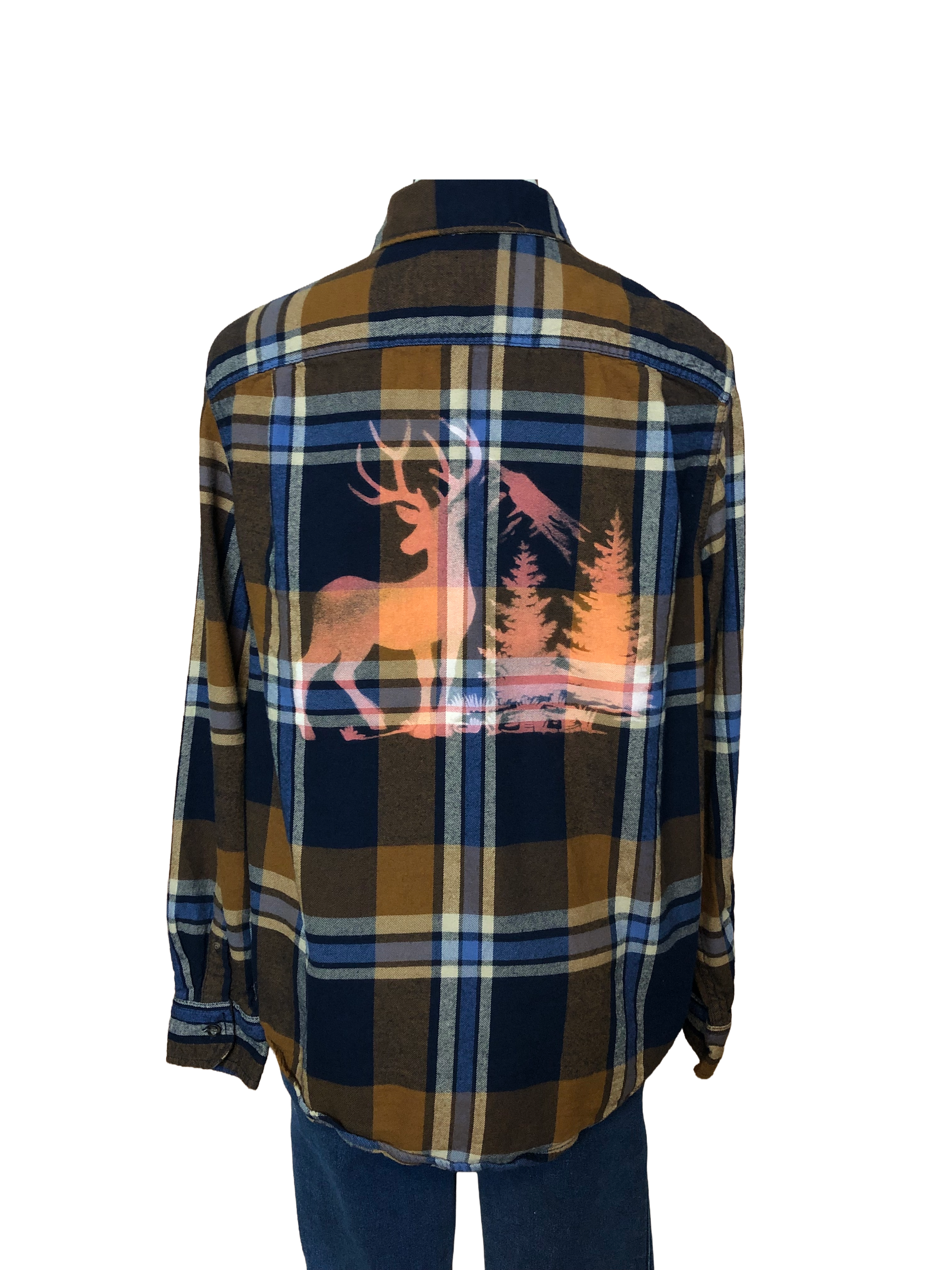 Deer Scene Flannel - Mens M