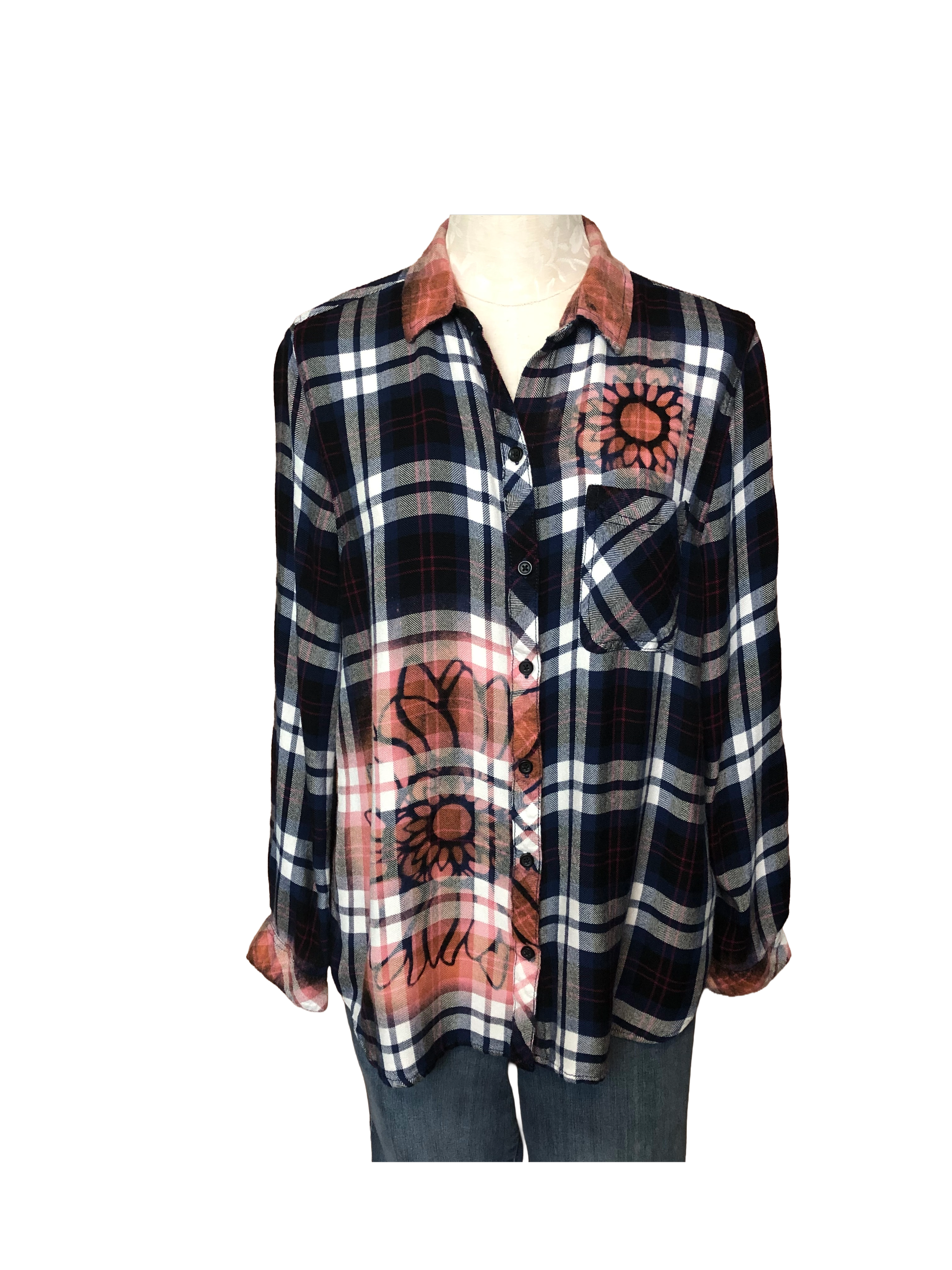 Sunflower Flannel - Womens L