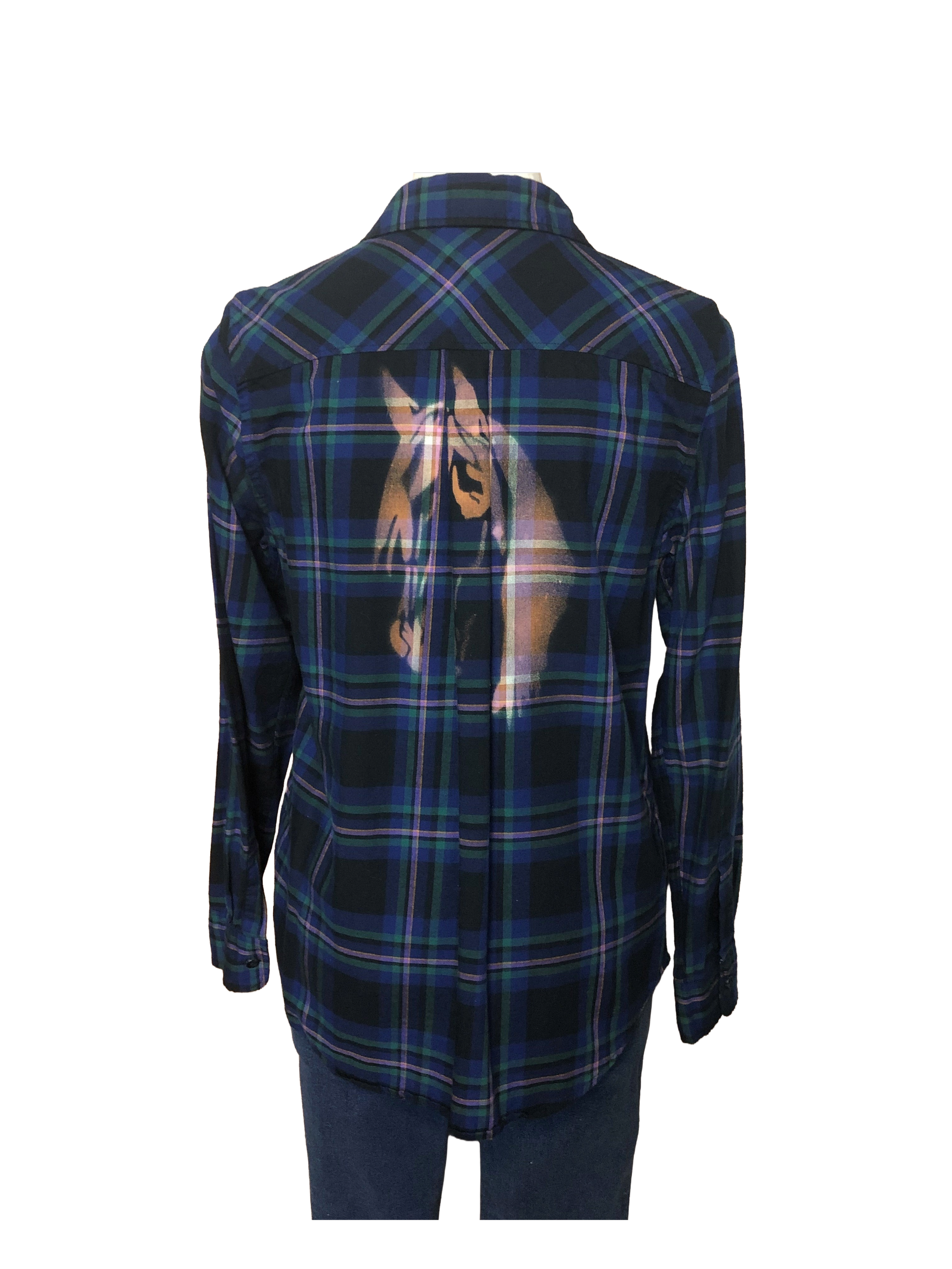 Horse Flannel - Womens M