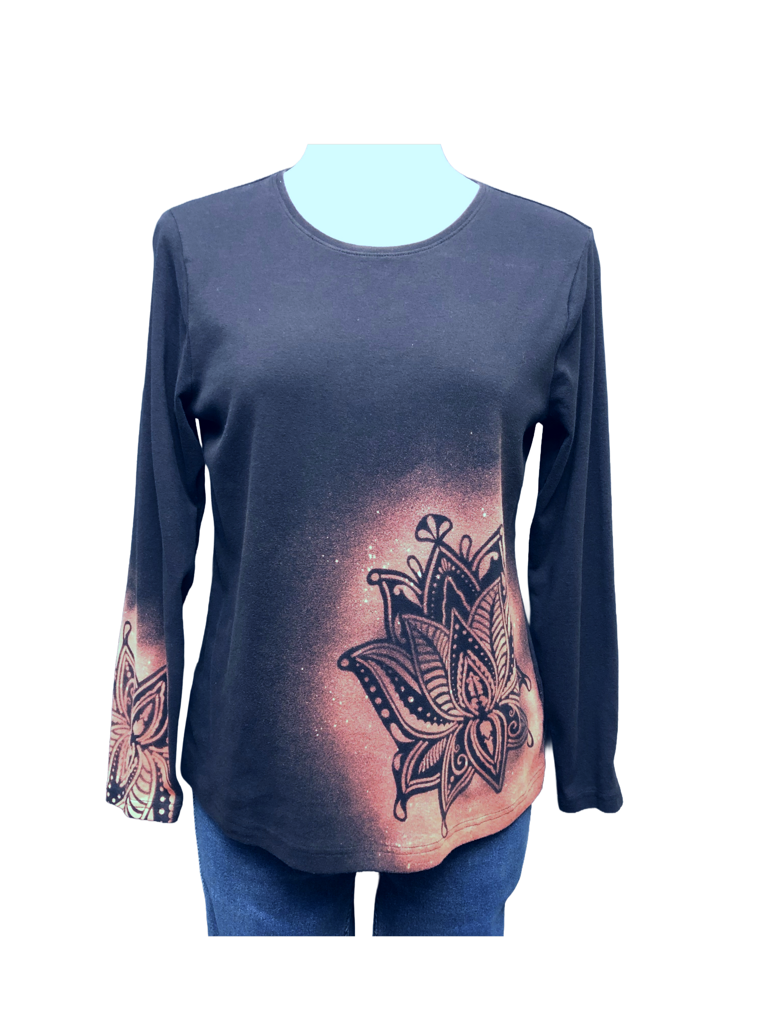 Lotus Long Sleeve Womens PM YJ3WQR.png