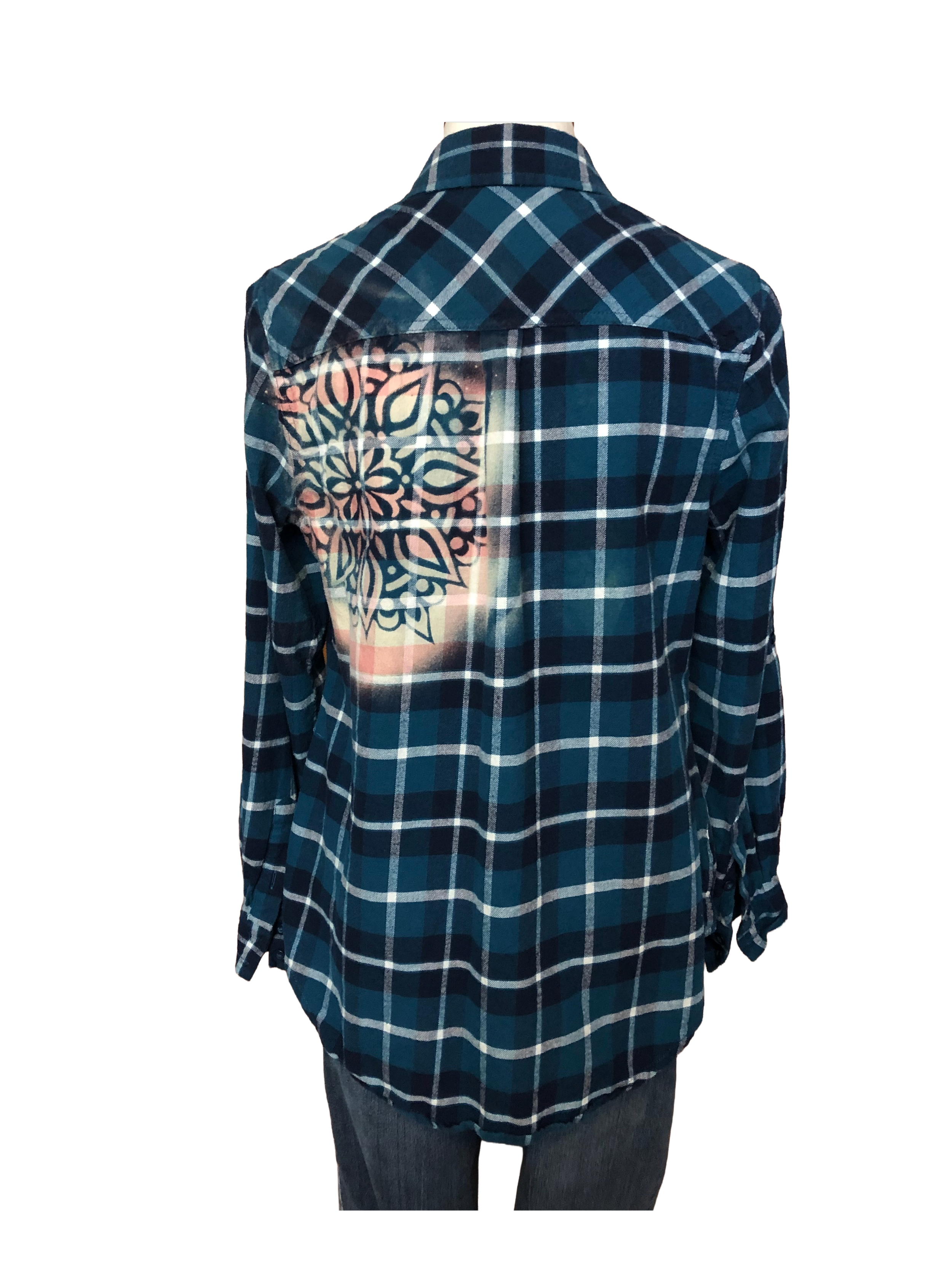 Floral Flannel - Womens L