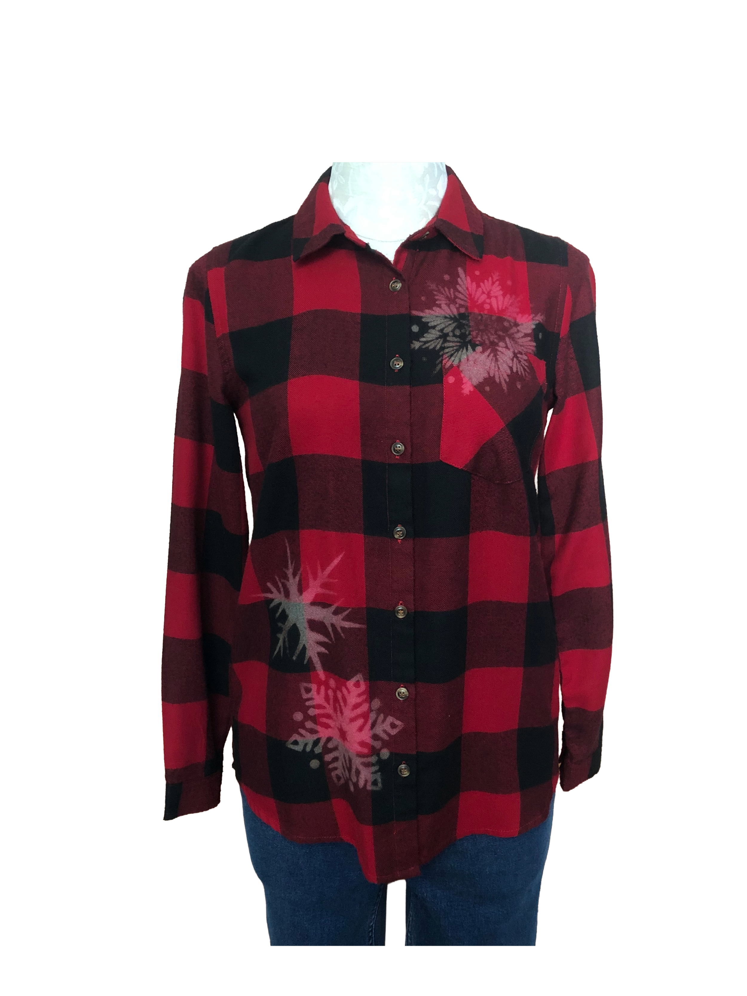 Snowflake Flannel - Womens XS