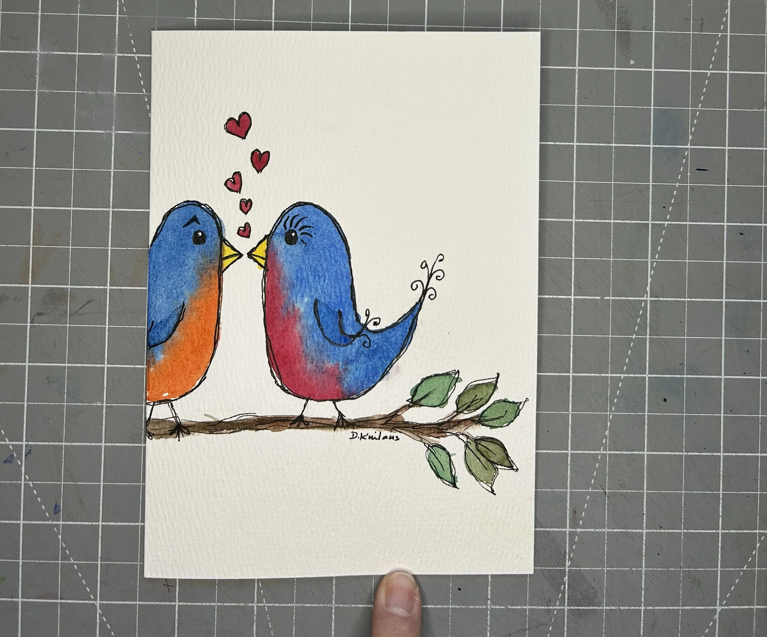 Watercolor card