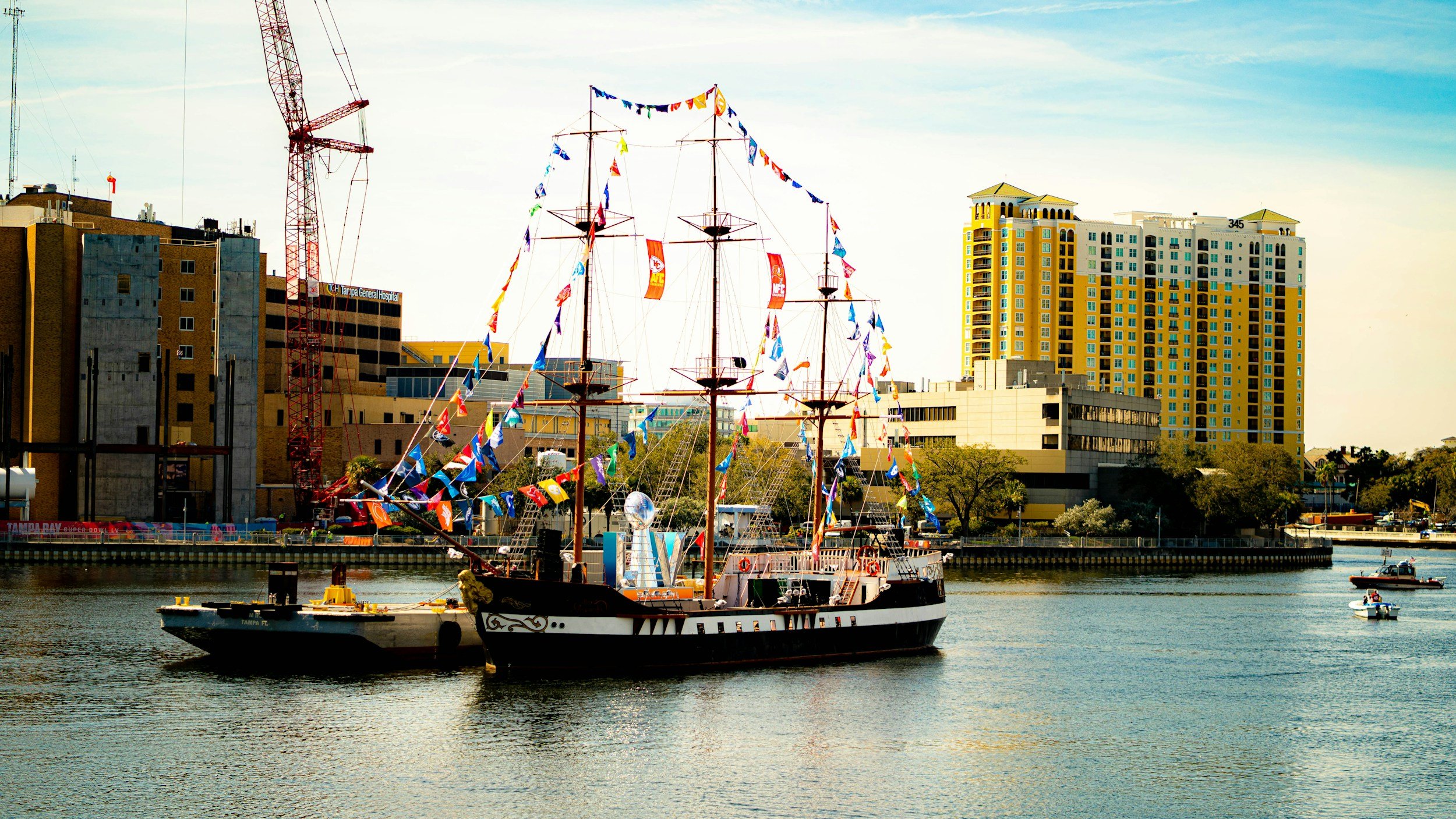 The Gasparilla Pirate Festival is a massive, annual event in Tampa, Florida, where "pirates" invade the city.