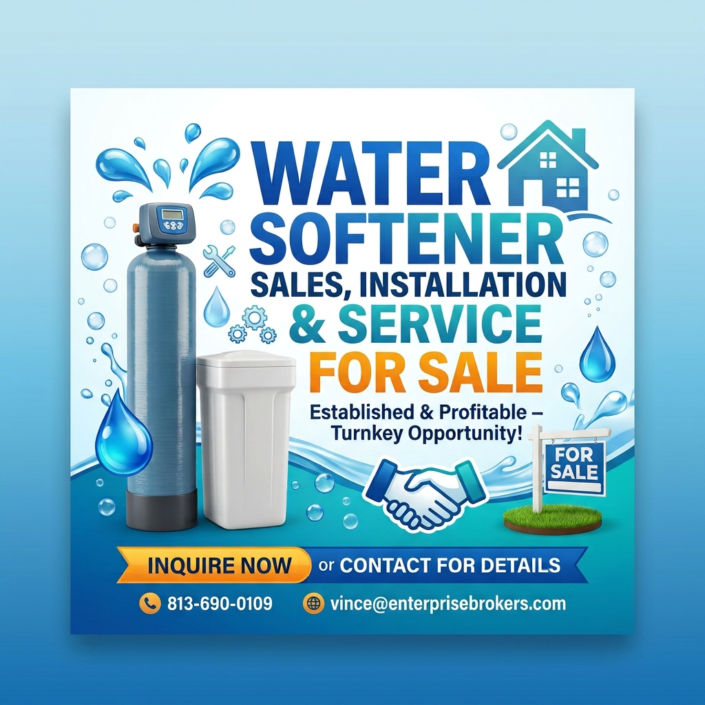 Water Softener Sales & Service Biz for sale