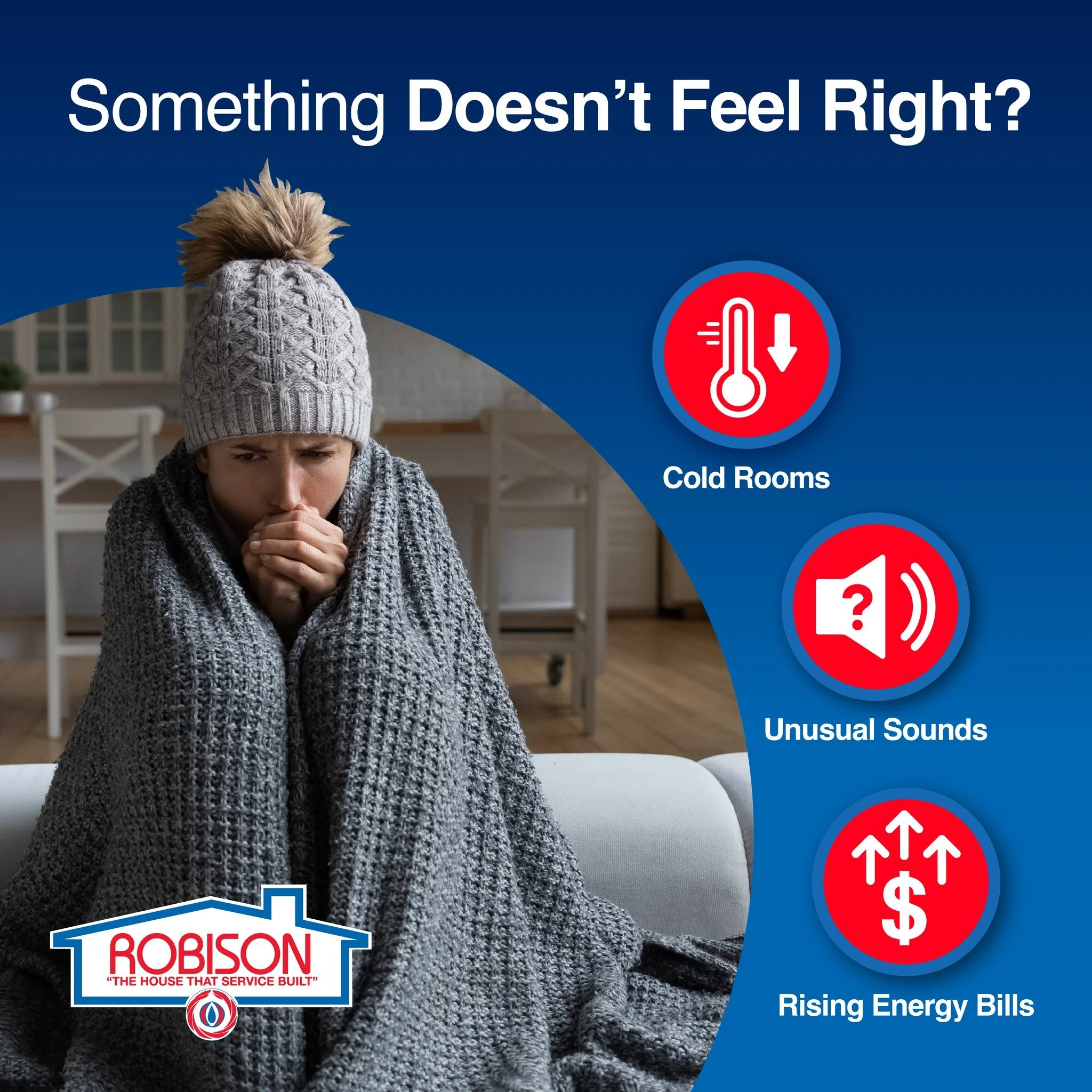 Small issues can become big problems during extended cold weather. Catching them early can help prevent breakdowns when temperatures are at their lowest.

👉 Call Robison today to have your system checked. 
📞 914-345-5700