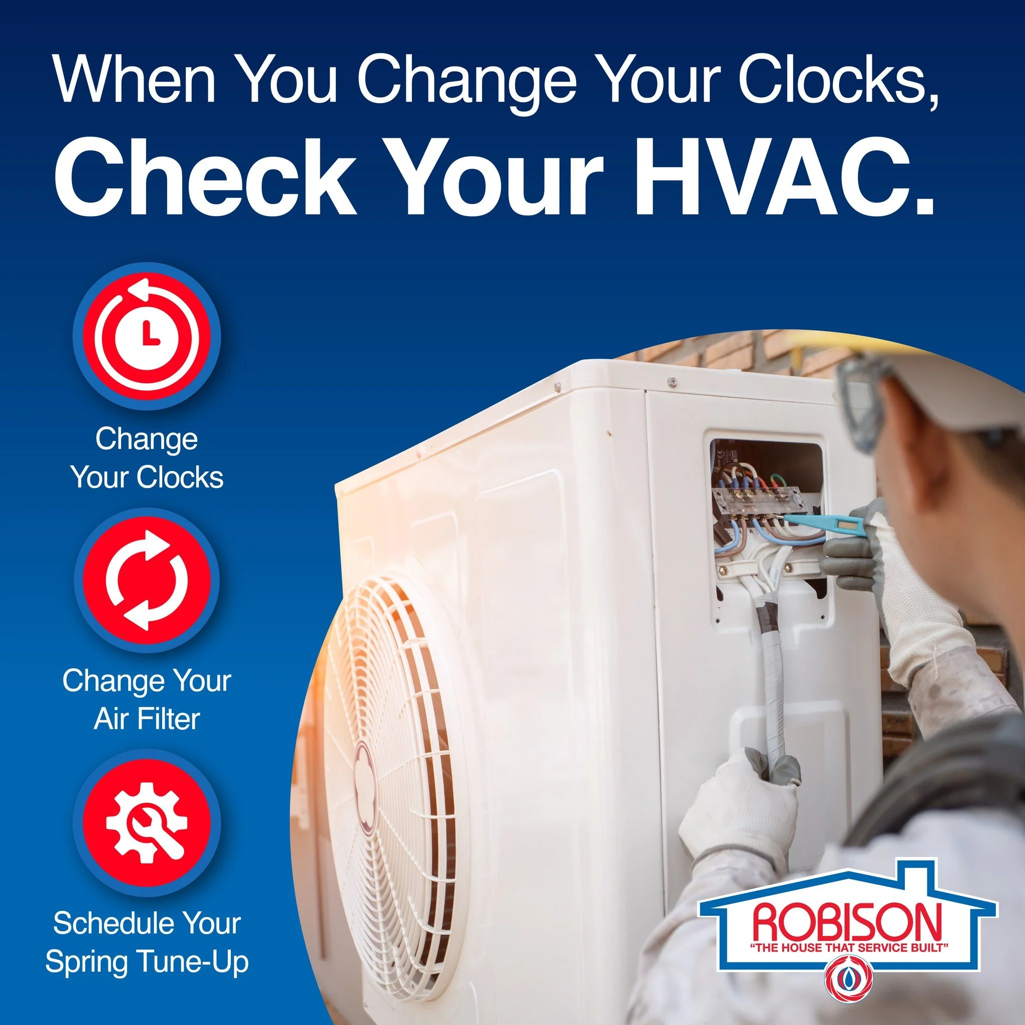 When you spring forward, it&rsquo;s the perfect reminder to check your air filter and schedule seasonal maintenance. A quick check now can prevent breakdowns later. 

Call Robison to get ahead of the season. 📞 914-345-5700
