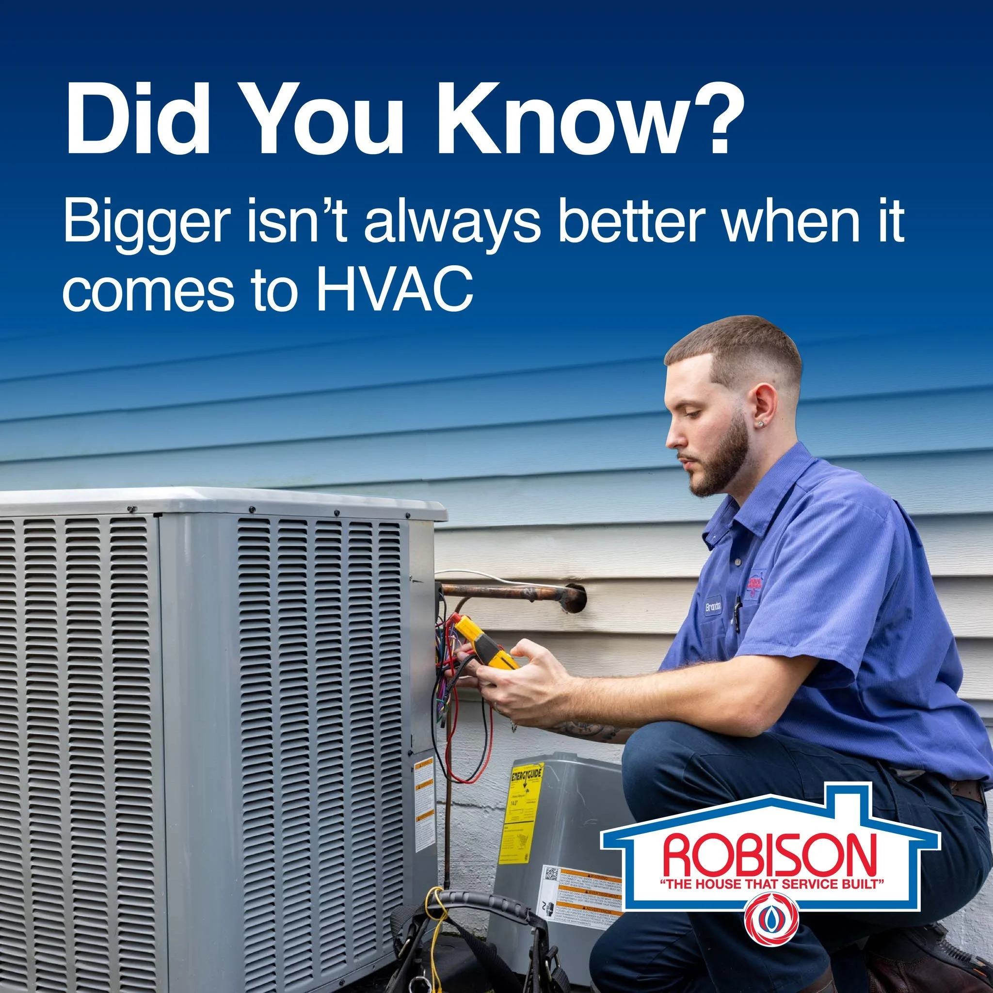 Choosing the right size heating and cooling system isn&rsquo;t about guesswork.

Too small, and your home won&rsquo;t stay comfortable during peak temperatures. Too large, and you could face higher energy bills and humidity problems.

The only accura