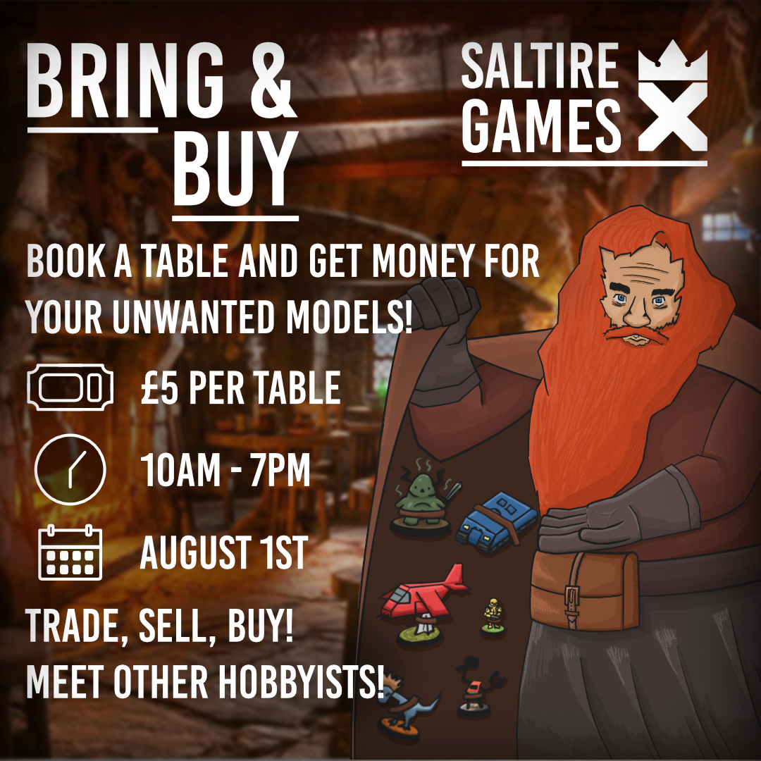 Saltire Bring and Buy Sellers Table