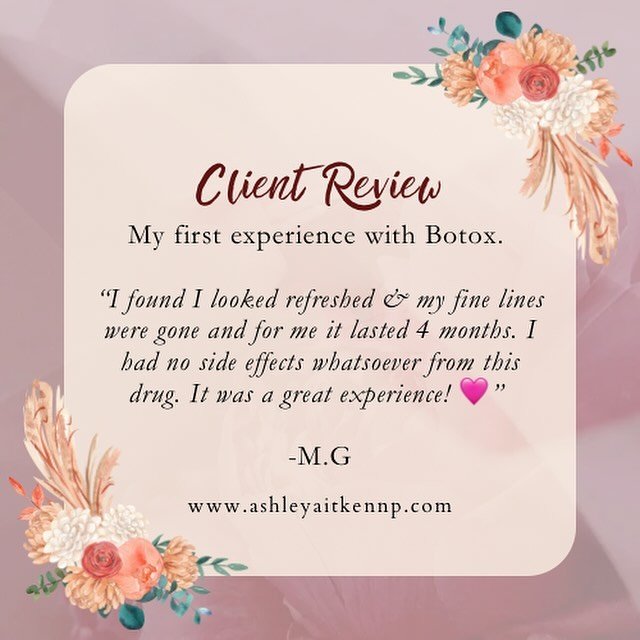 I always love to hear my clients feedback 🩷