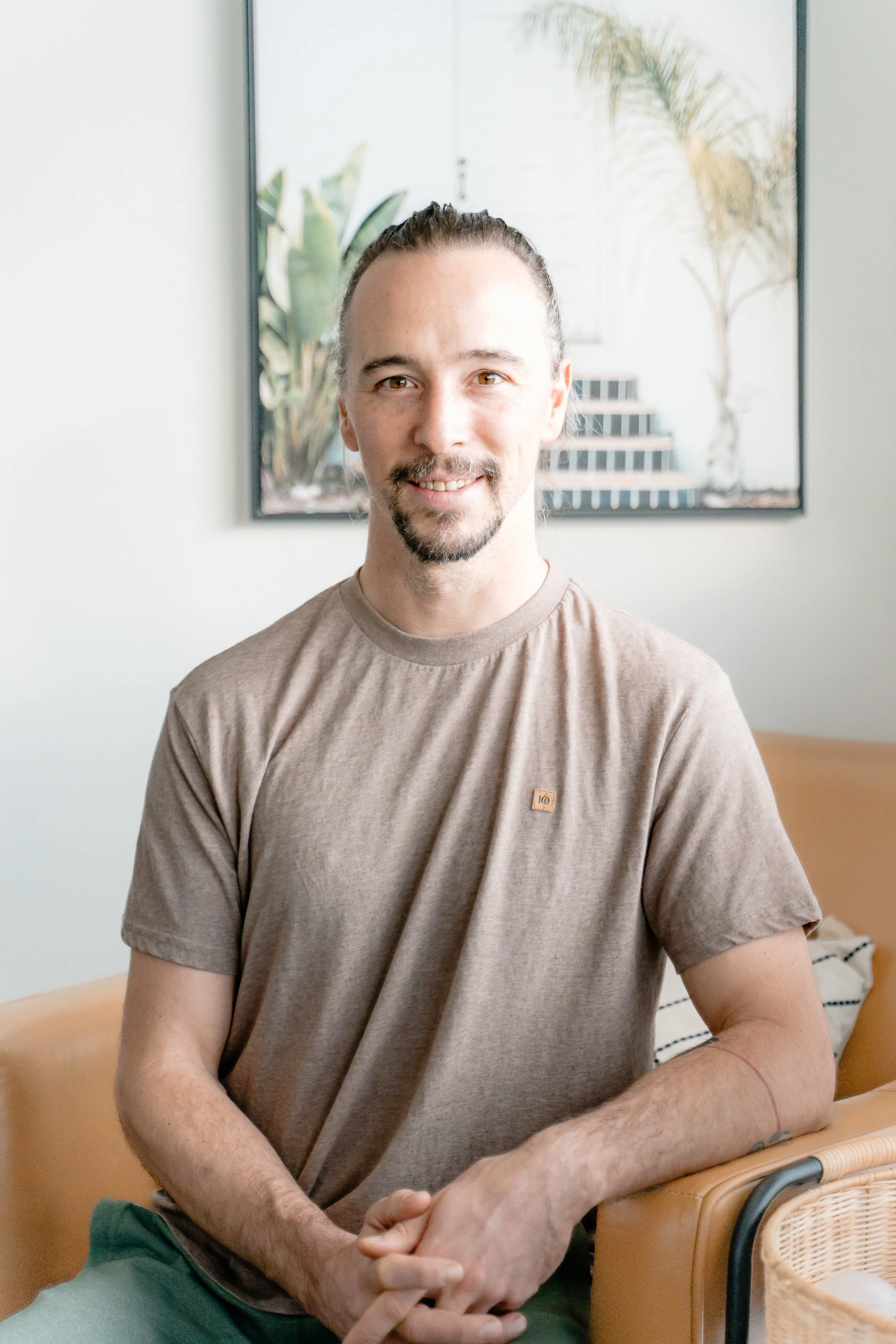 Male massage therapist in a Calgary Massage Clinic