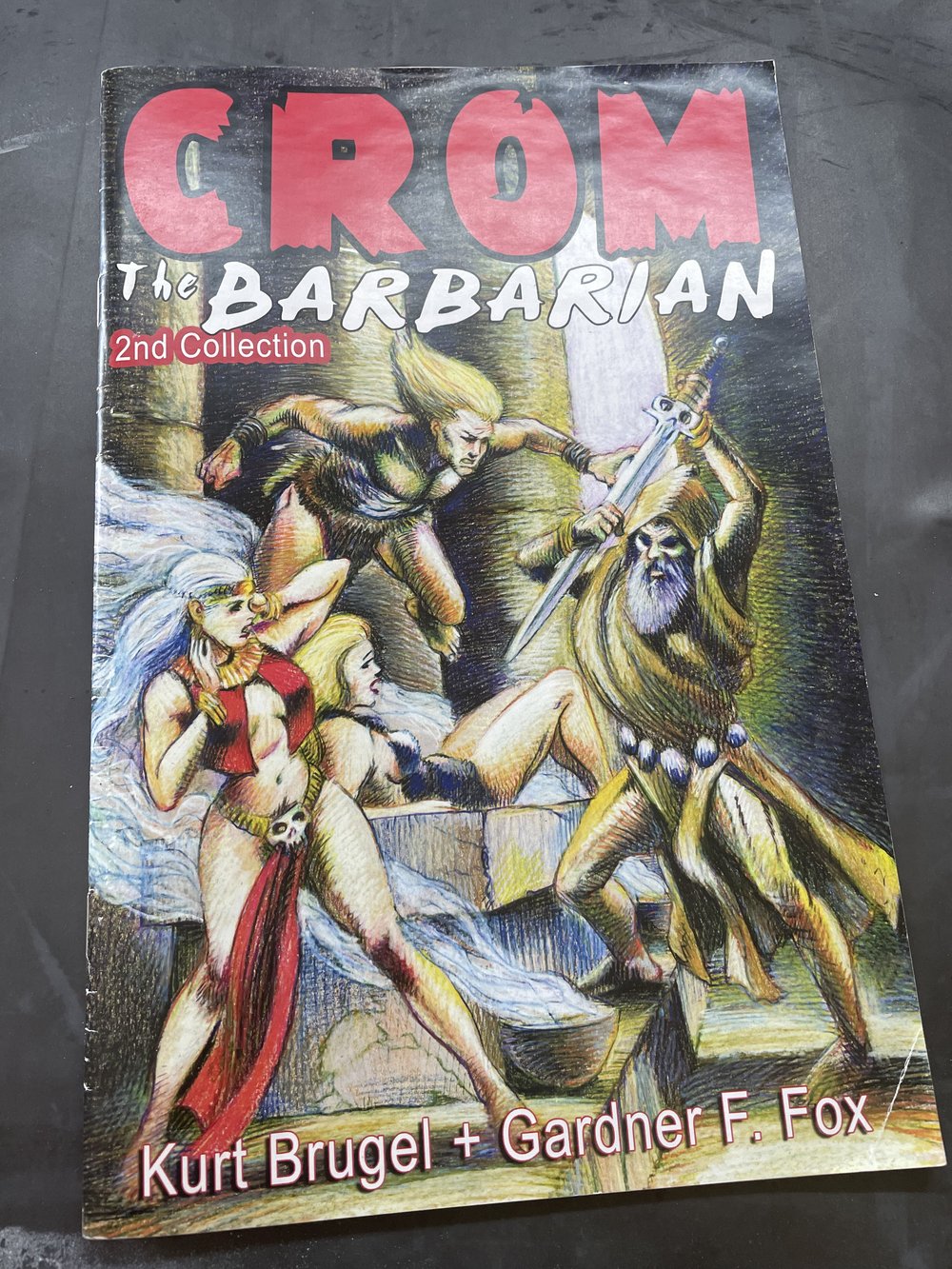 FOUR New Crom the Barbarian Stories by Kurt Brugel & Gardner Fox - B&W Art