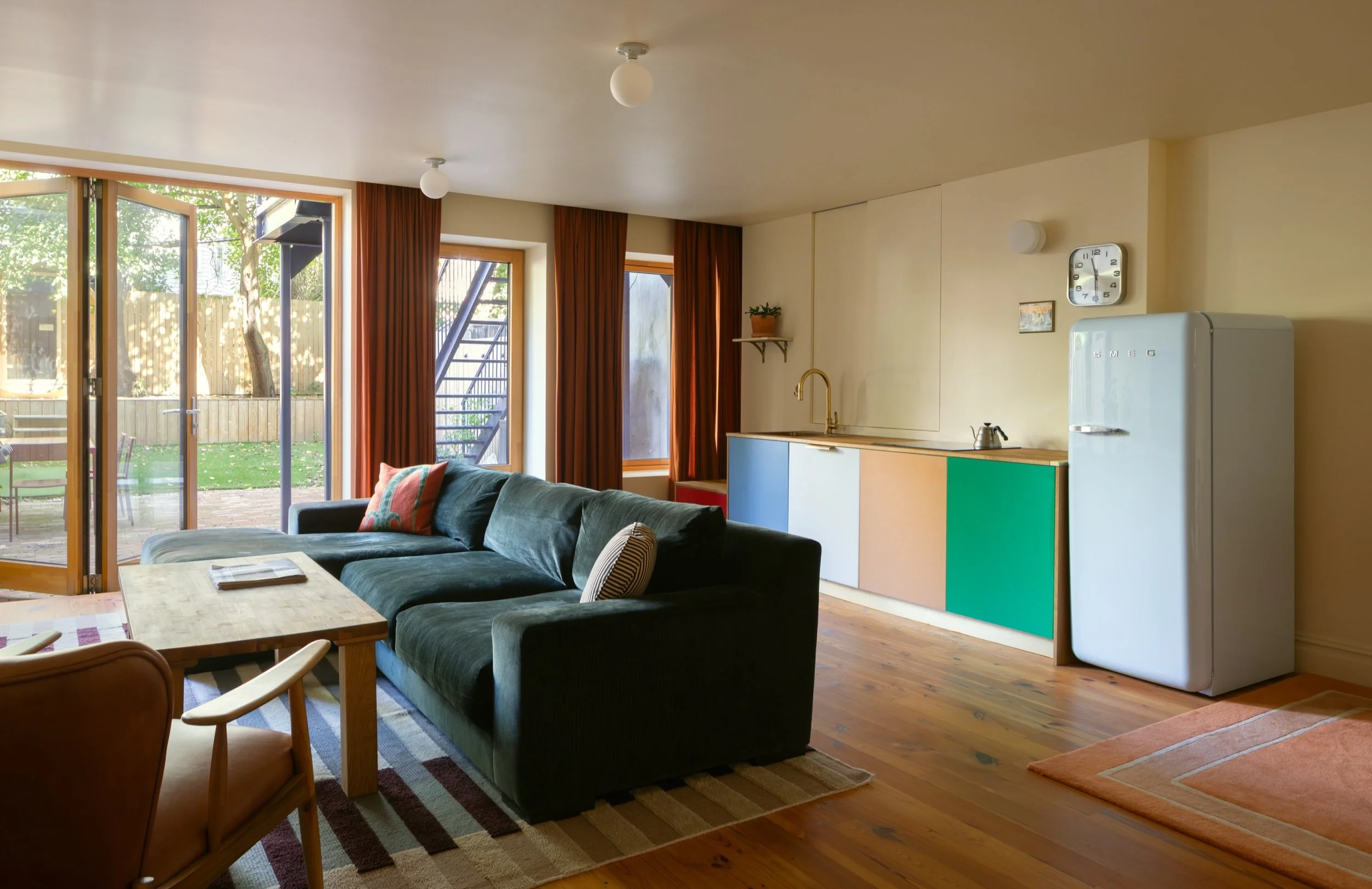 Garden level guest apartment