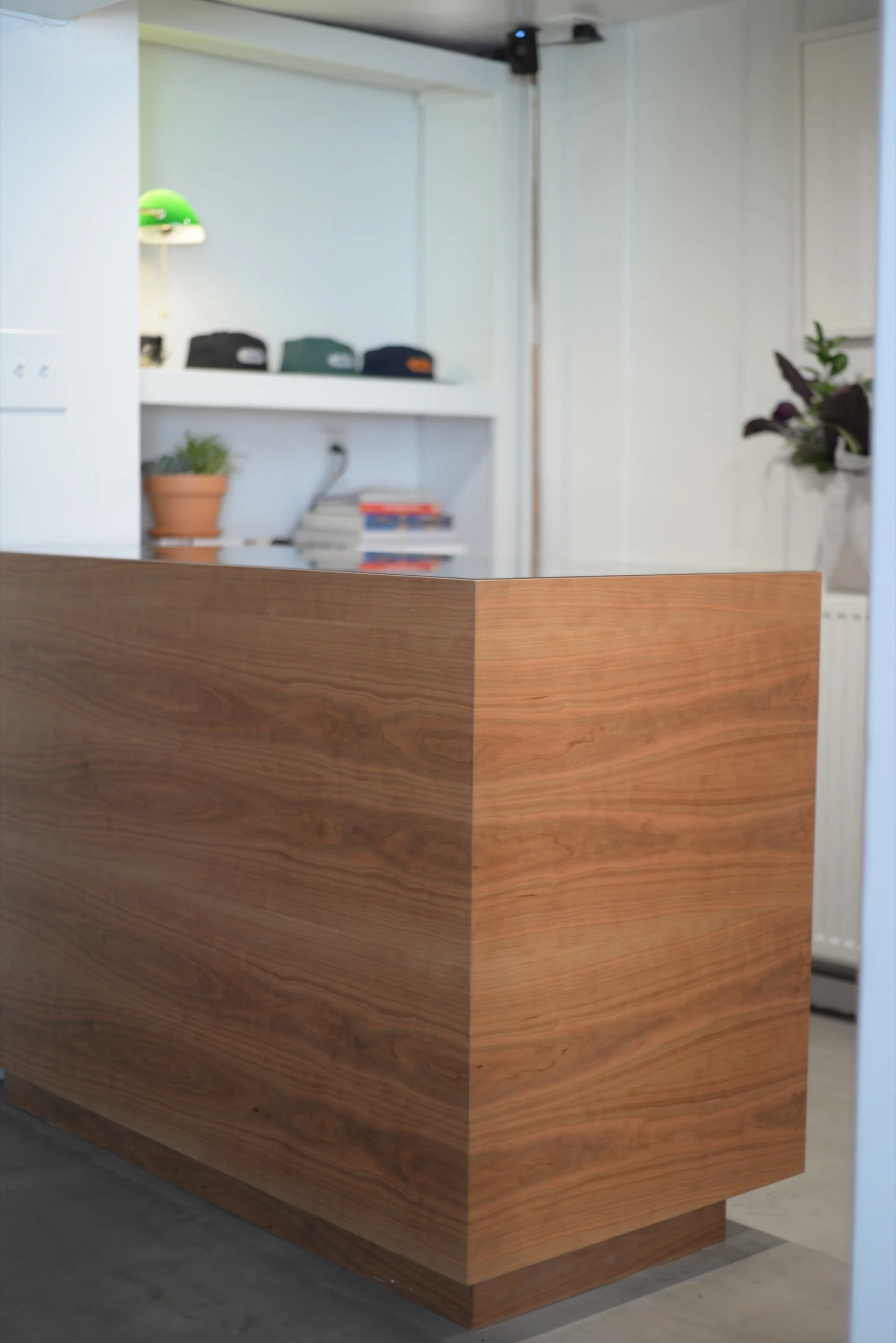 Custom checkout desk