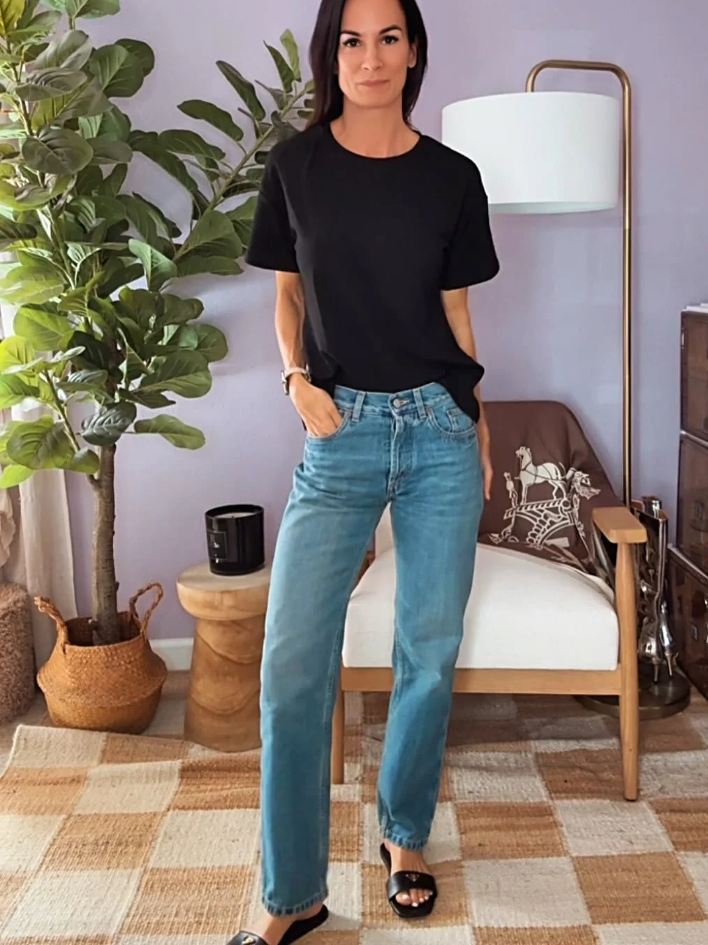 Back to basics ✨ The tees I reach for daily &mdash; amazing quality, under $15, and come in black, white + gray. A true wardrobe staple at a fraction of the cost of the &ldquo;designer&rdquo; versions 🙌 Proof that you don&rsquo;t have to break the b