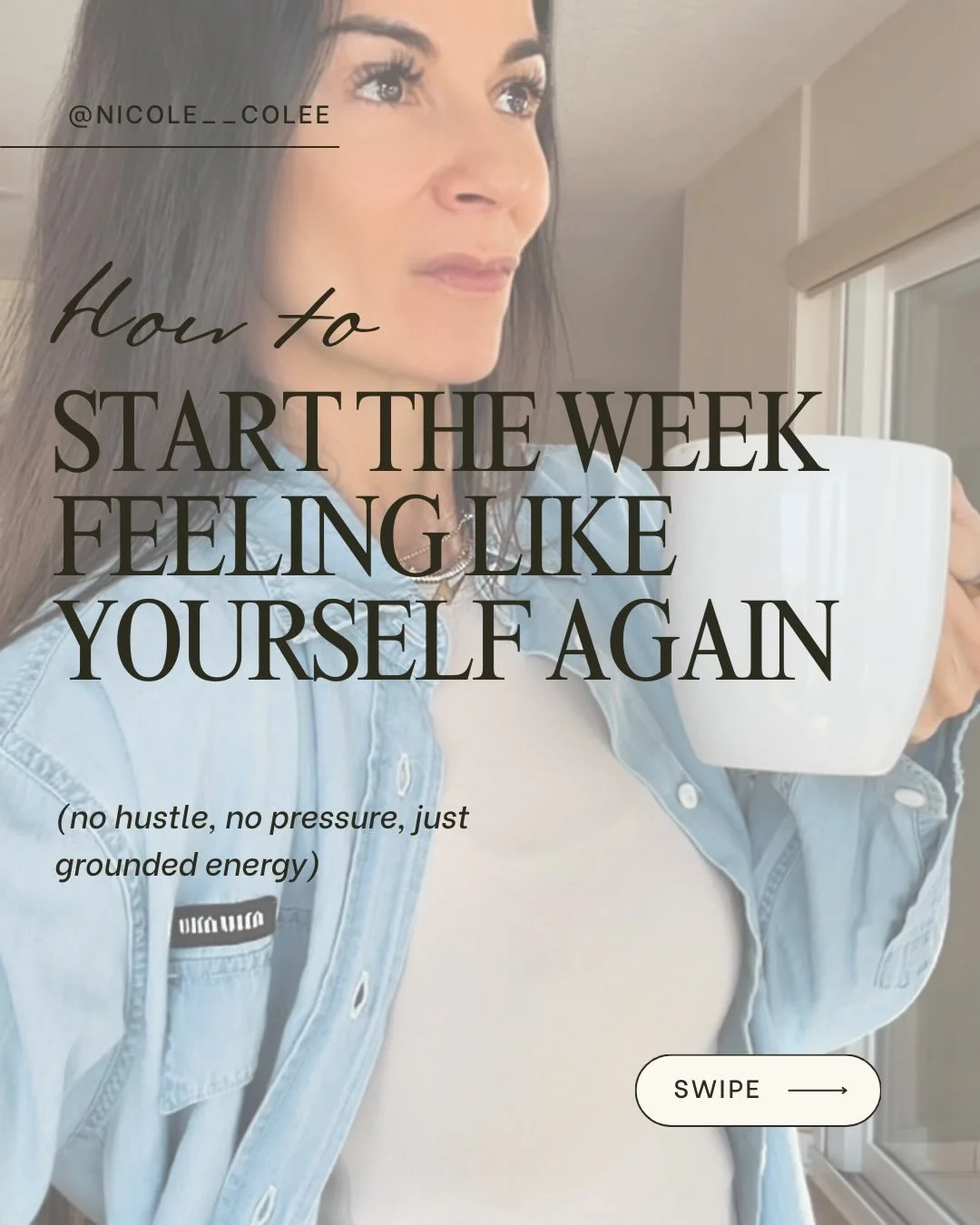 How-To start the week without rushing your energy 🤍

Mondays don&rsquo;t need pressure.
They need intention.

You don&rsquo;t have to do it all &mdash;
just do one thing well and let the momentum follow.

Calm confidence always wins.
Save this for l