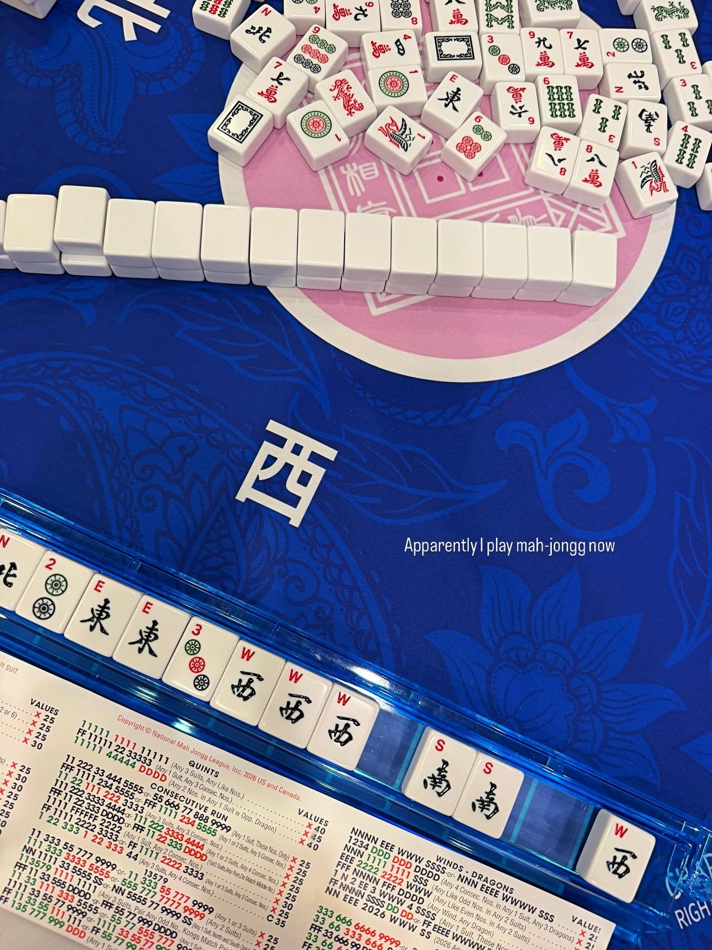 Just casually joining the yacht club ladies for mah-jongg&hellip;

because apparently this is who I am now 😏🀄️

First game ever and I&rsquo;m not saying I understood everything&hellip;
but I felt elite for 2 hours 💃🏻

Safe to say I&rsquo;ll be ba