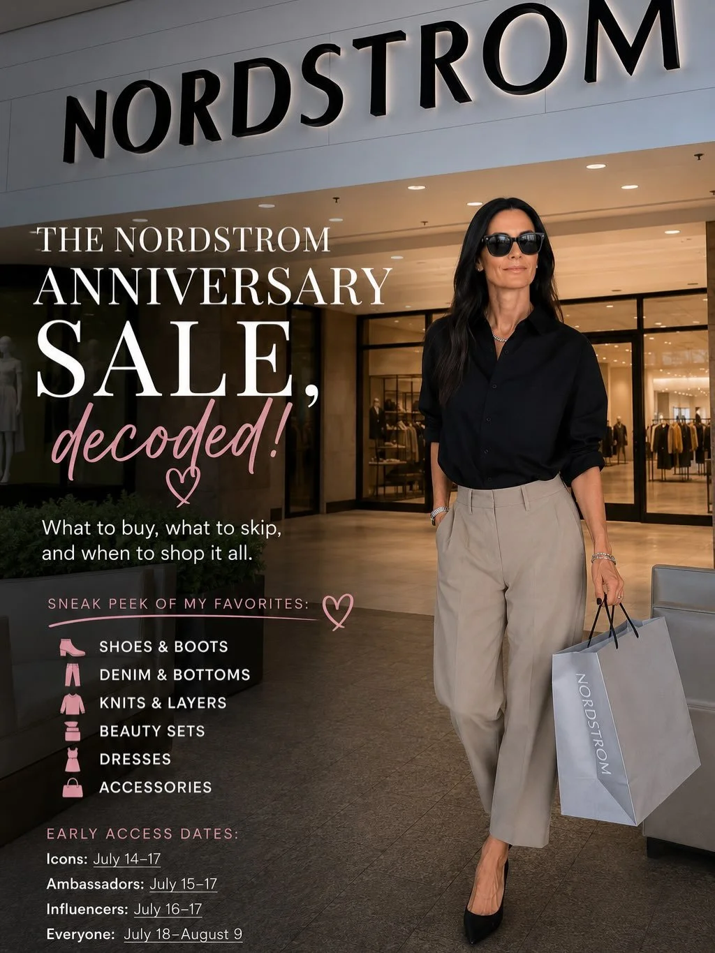 ✨ The Nordstrom Anniversary Sale is almost here&hellip; and we&rsquo;re shopping SMART this year. 😉

I&rsquo;ve spent hours combing through the preview so you don&rsquo;t have to. Swipe through for my edit of the pieces actually worth adding to your