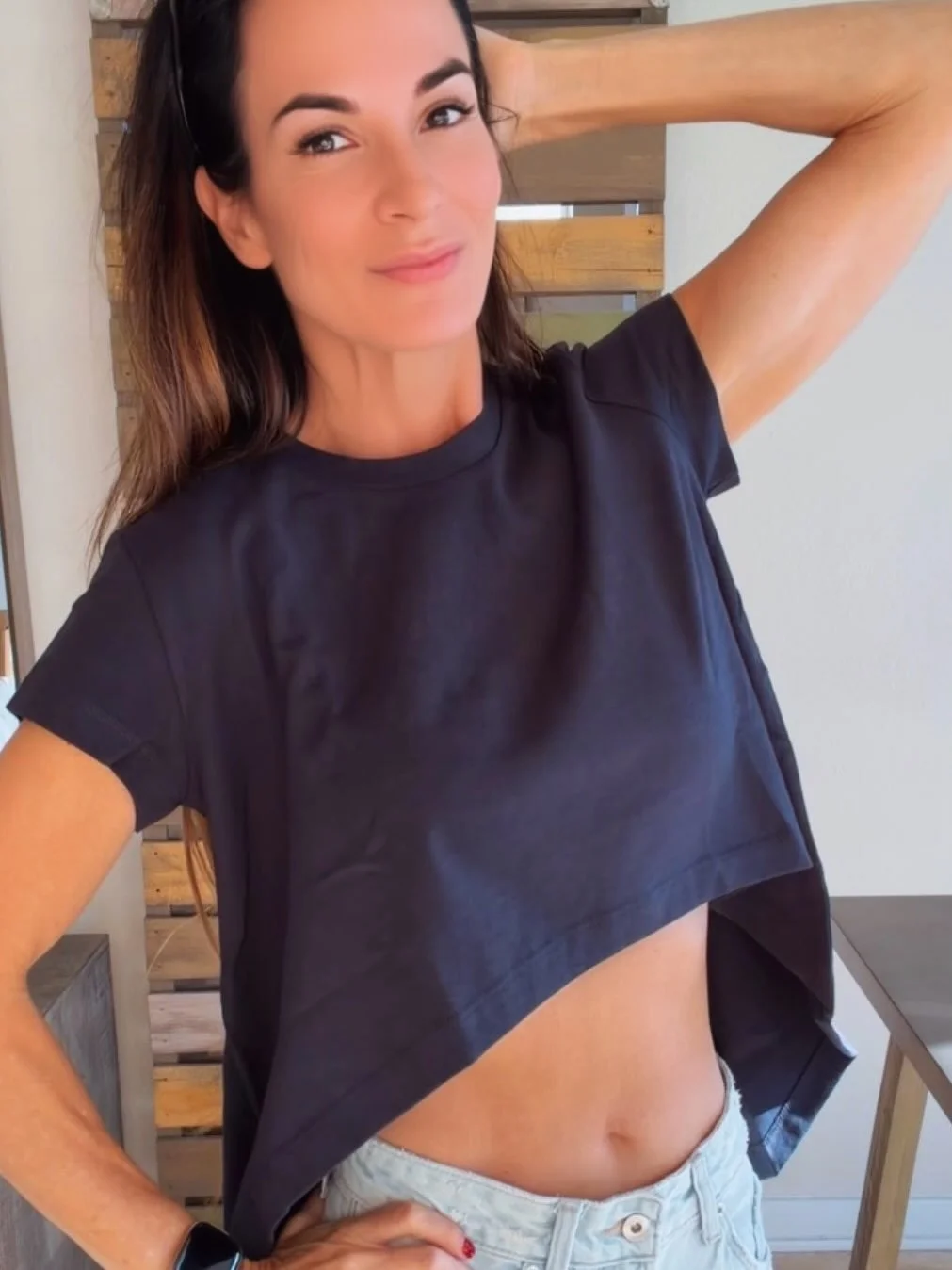 The shorts got longer. My denim obsession got worse. 😎

You know this denim connoisseur couldn&rsquo;t resist a good pair of jorts. The light wash, the wide leg, the longer length&hellip; consider me committed. Paired with an anything-but-basic tee 
