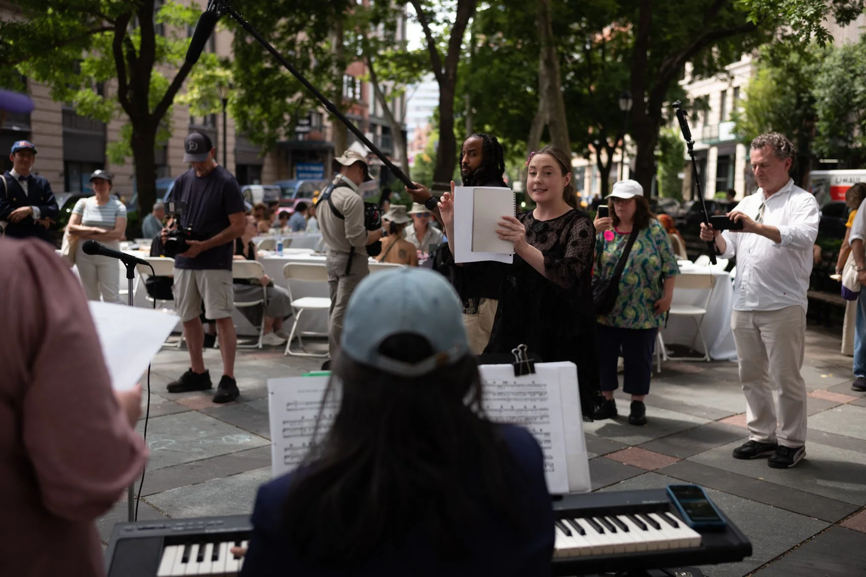 Church Street School for Music and Art performing  in Tribeca Park.