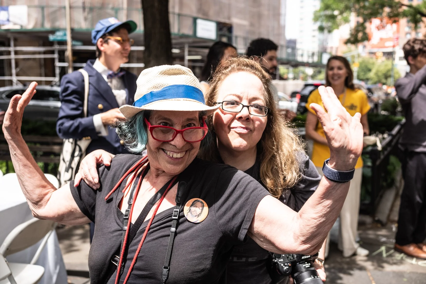 Tequila Minsky and Linda Buongermino at The Longest Table, Tribeca Park, 2026