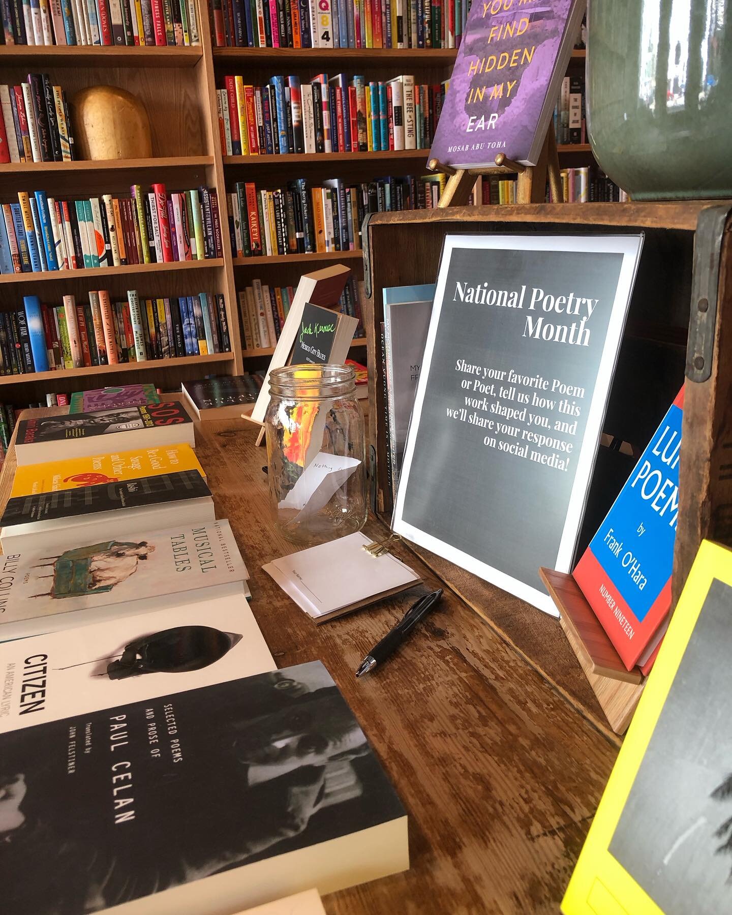 April is National Poetry Month, and we&rsquo;ve curated a little something for everyone here at #glendorabookshopmi 💐 Whether you&rsquo;re well-versed, or brand new to the poetry scene, we&rsquo;re sure to have something that speaks to you. See ya s