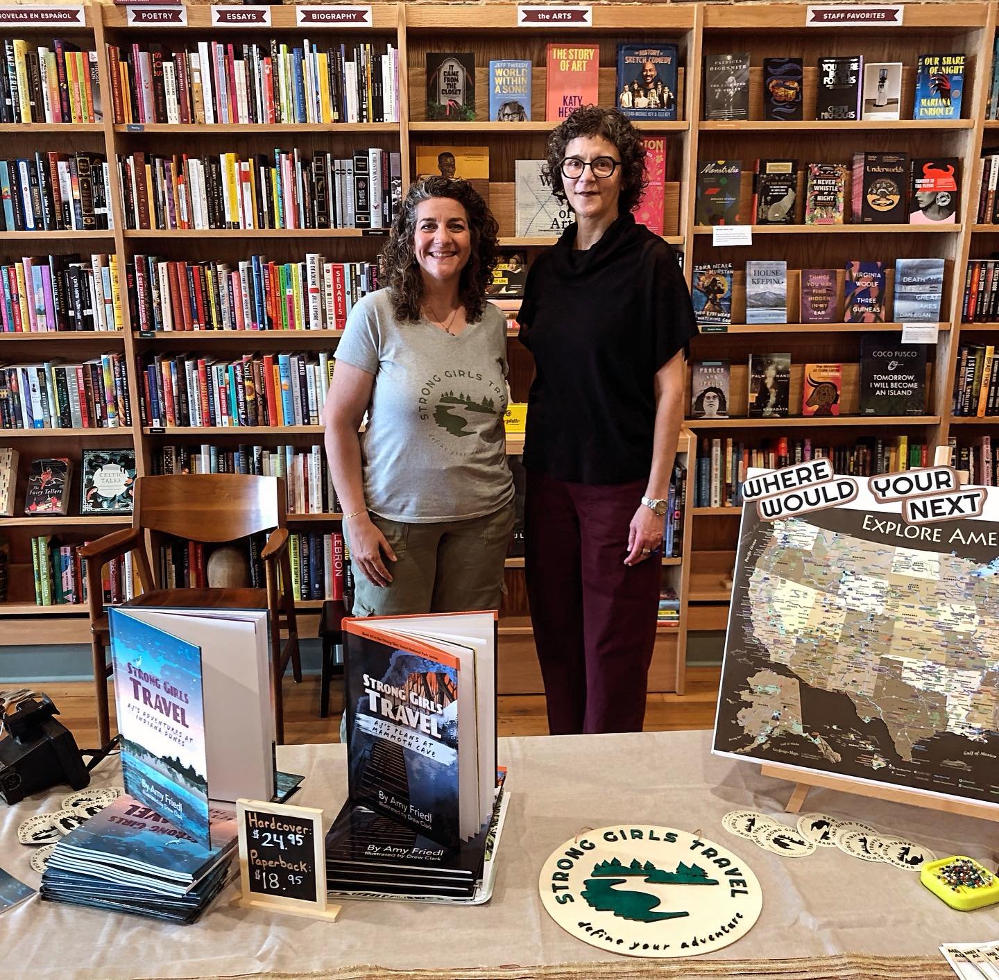 Thank you again to Amy Friedl (author of @stronggirlstravel kids books series) for stopping out and sharing your stories and adventures with the community! It was such a pleasure meeting Amy and dreaming about our next travel destinations 🤩

******
