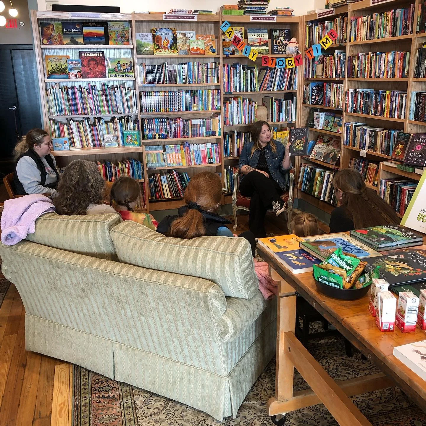 Thank you to everyone who made it out to Family Story Time today! If you missed us, we&rsquo;ll be doing these every Friday thru the holidays, so you&rsquo;ll have plenty of other opportunities 😊 Thank you again to @kris.l.g for being our guest stor