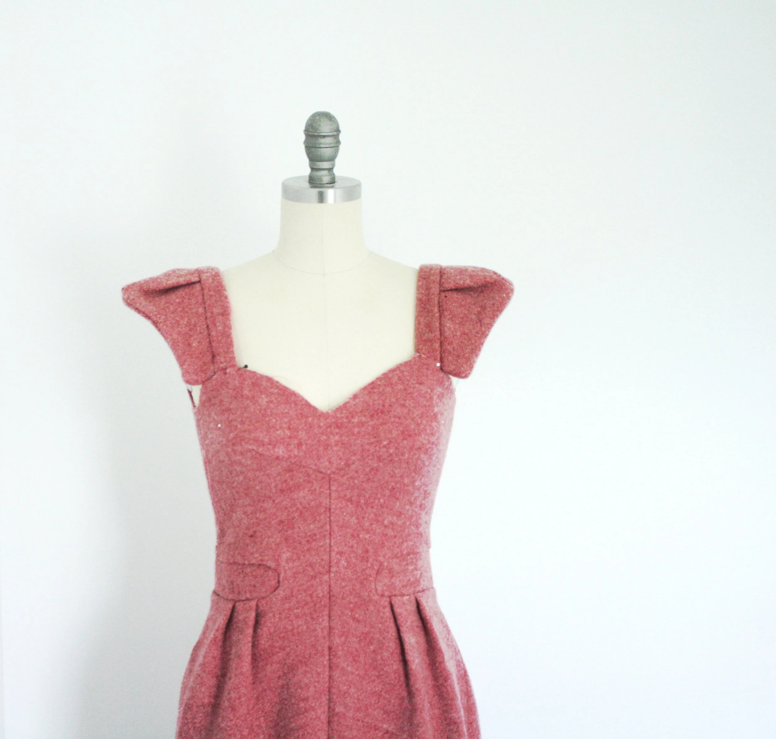 Repurposed Wool Blanket Dress