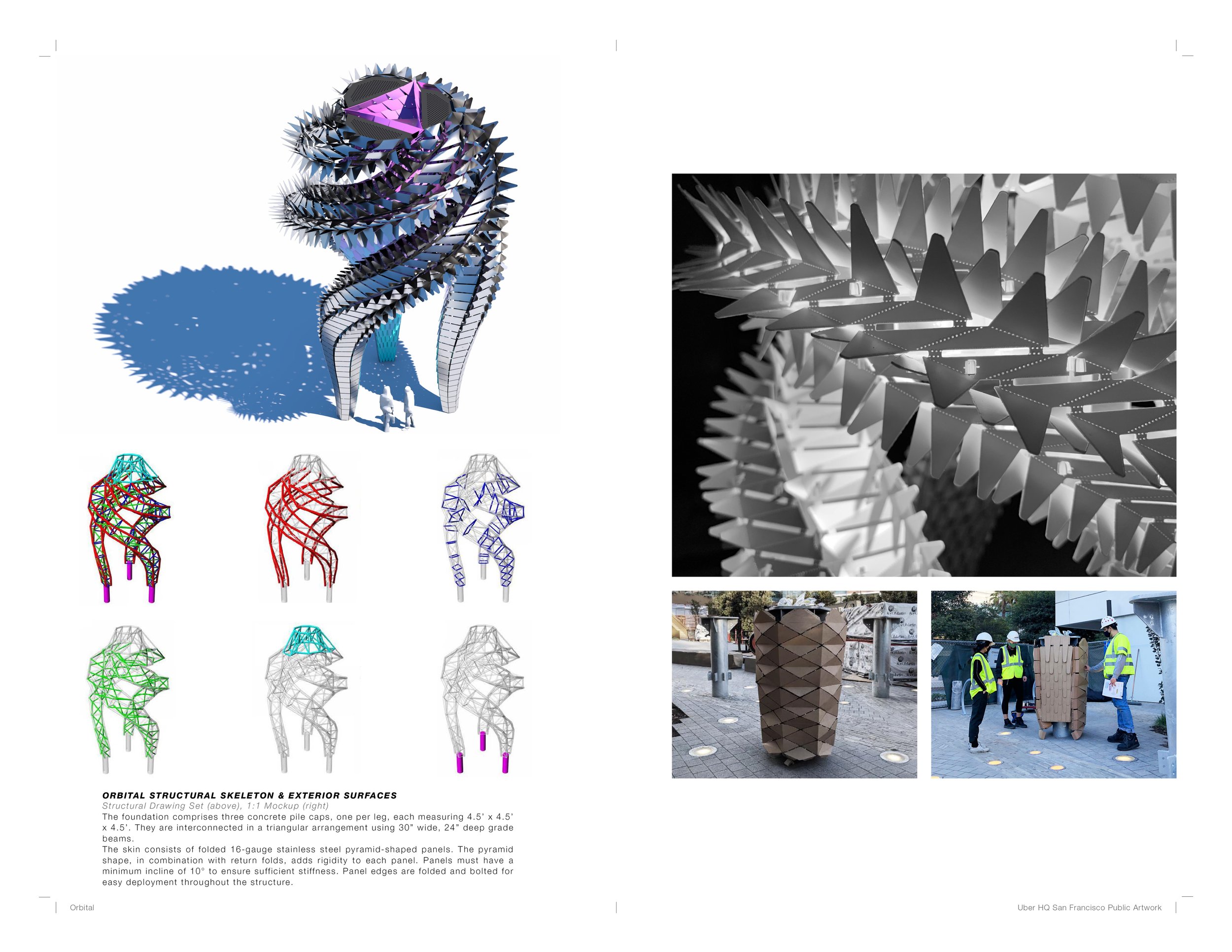 Structural Skeleton & Exterior Stainless Steel Surfaces
